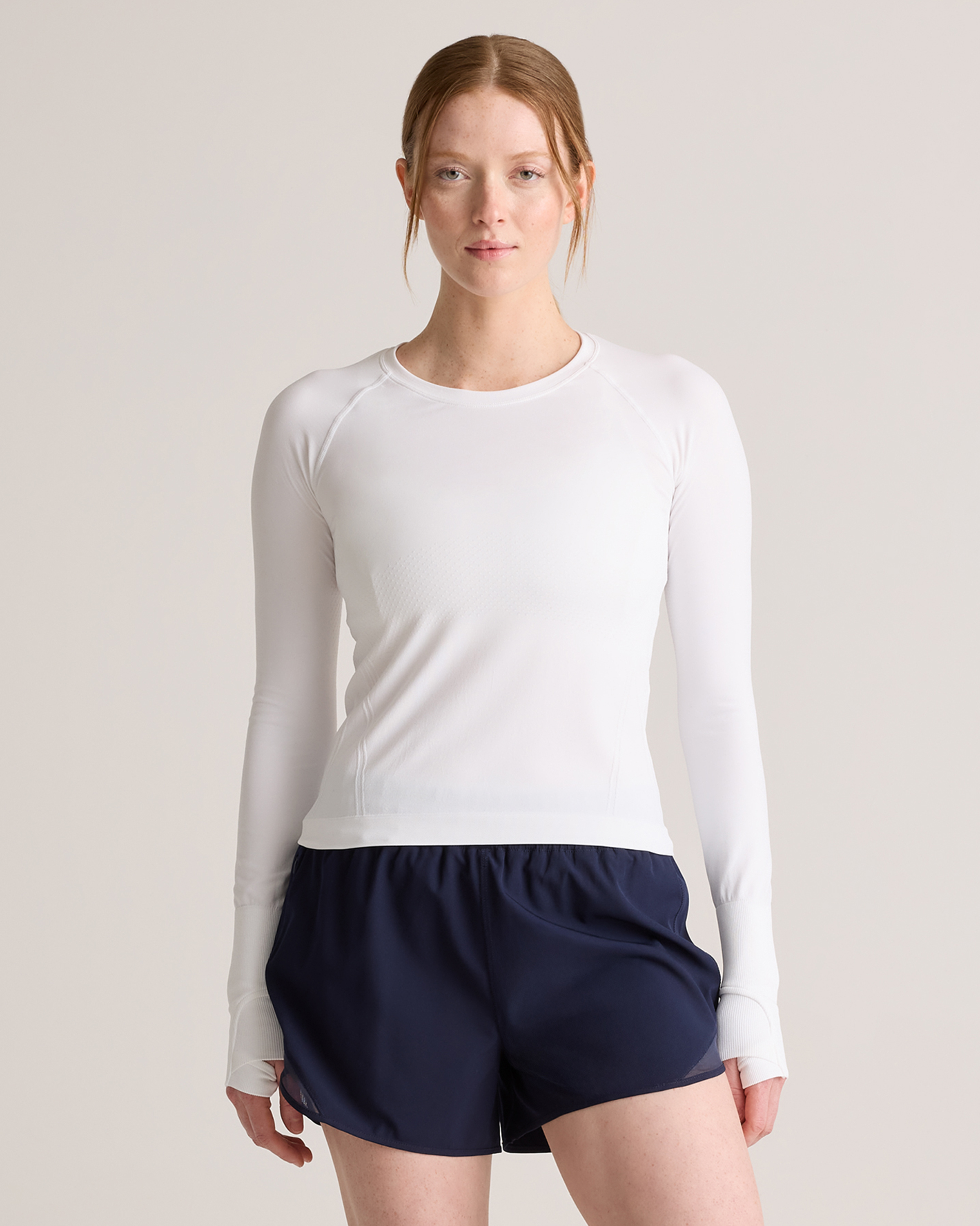 Seamless Waist-Length Long Sleeve Top