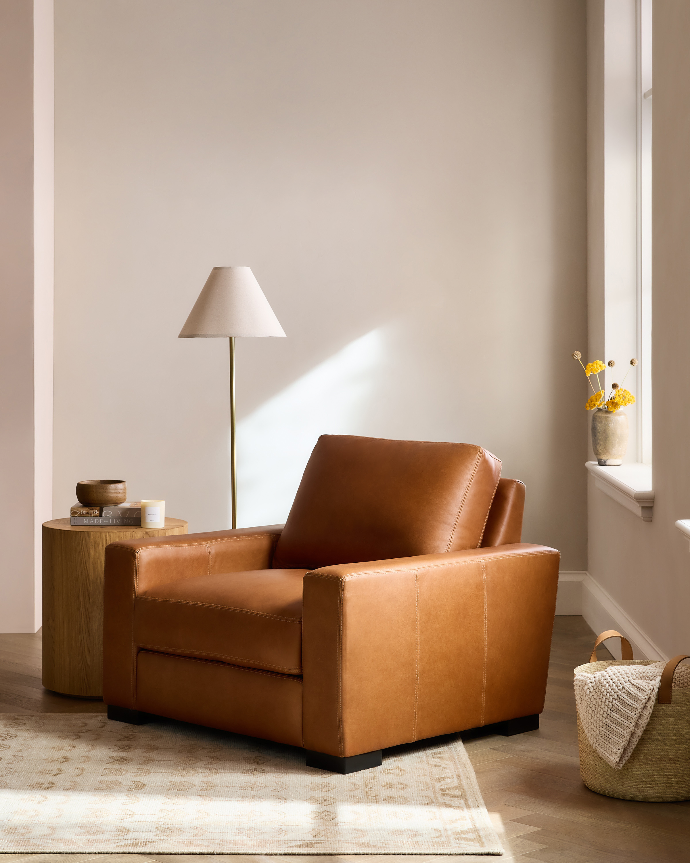 Stillman Leather Accent Chair - thumbnail 2