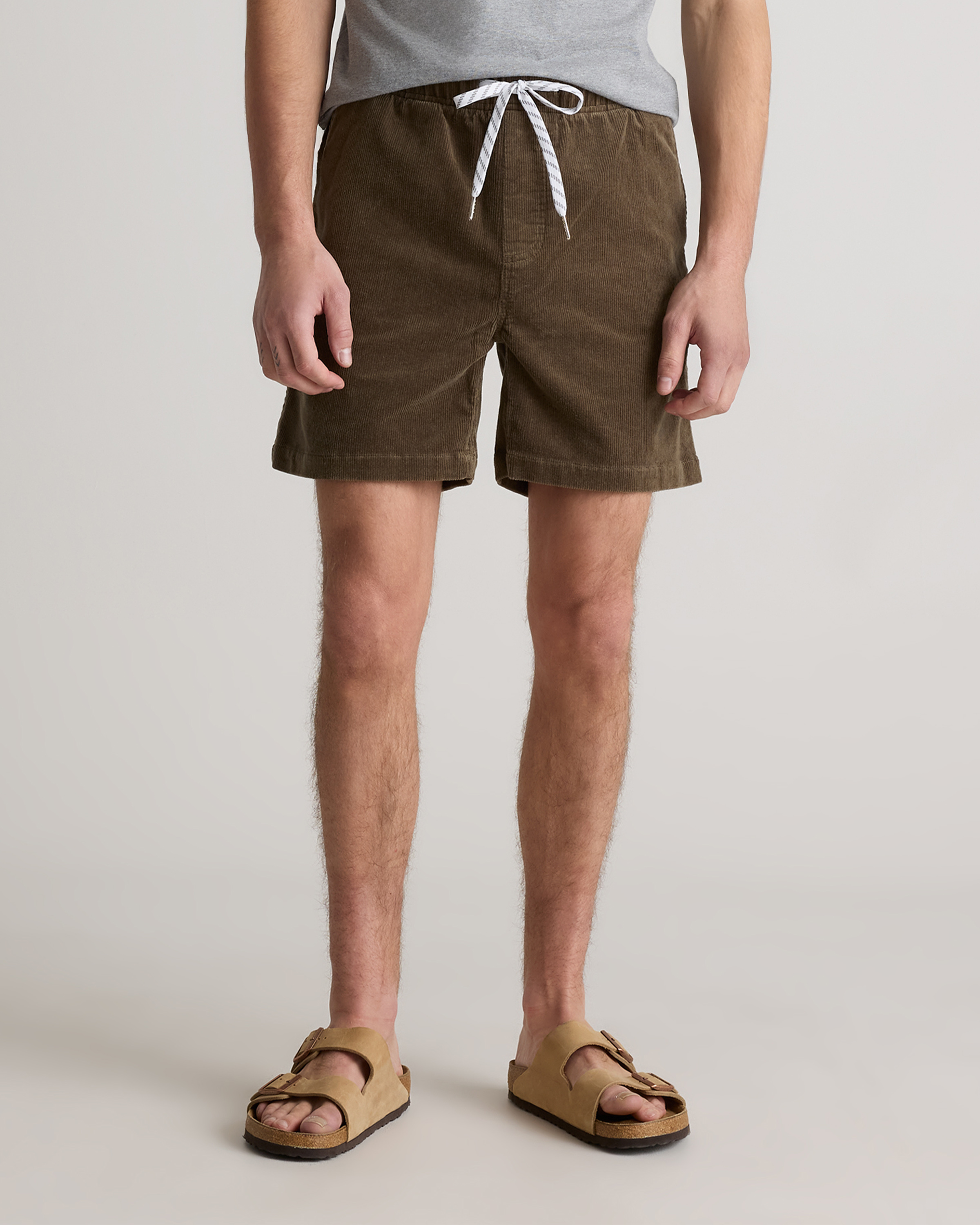 Organic Stretch Corduroy Shorts - 6"