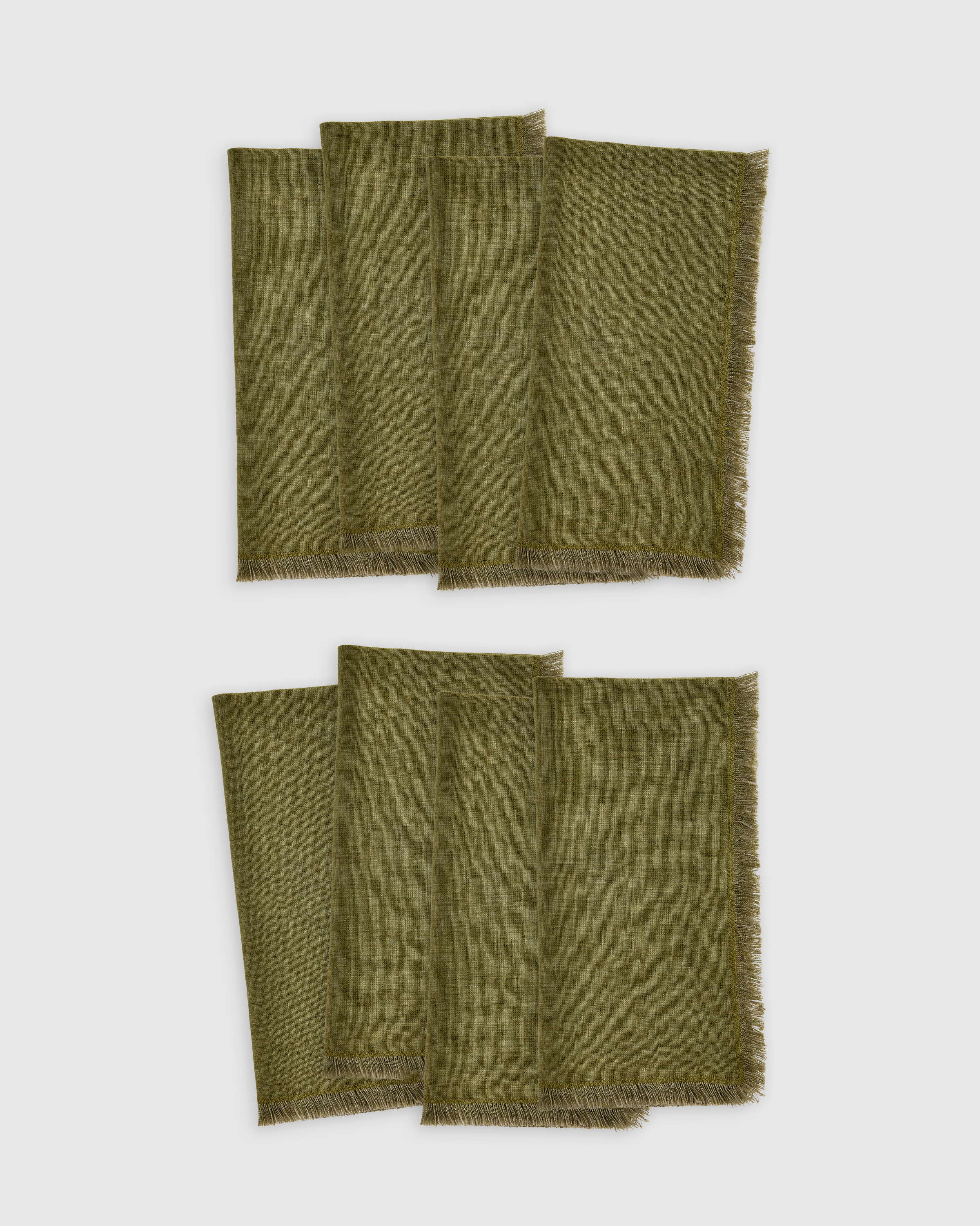 European Linen Fringe Napkins (Set of 8) - thumbnail 7