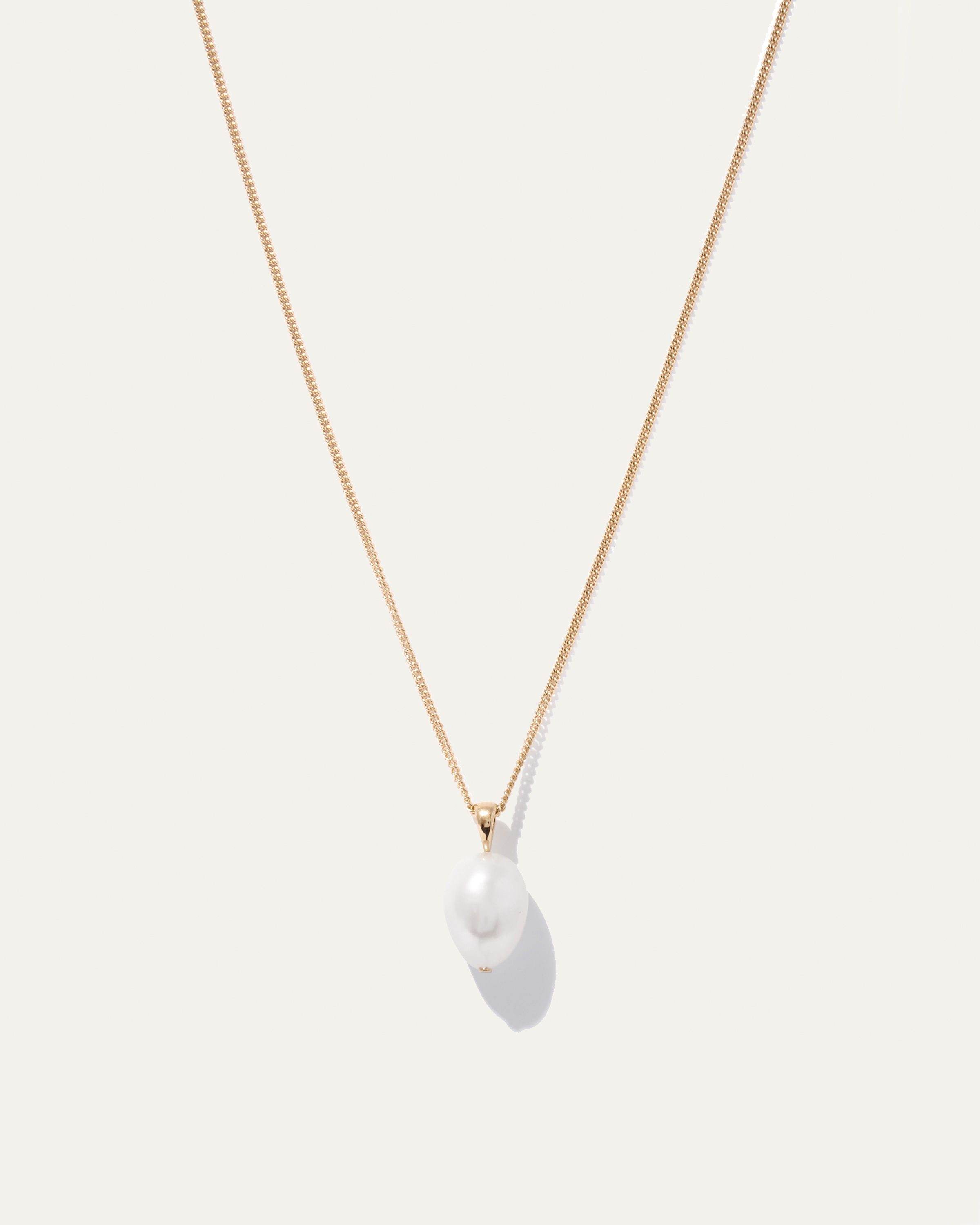 Mejuri Gold Vermeil Necklaces: Bold Pearl Necklace | Pearl