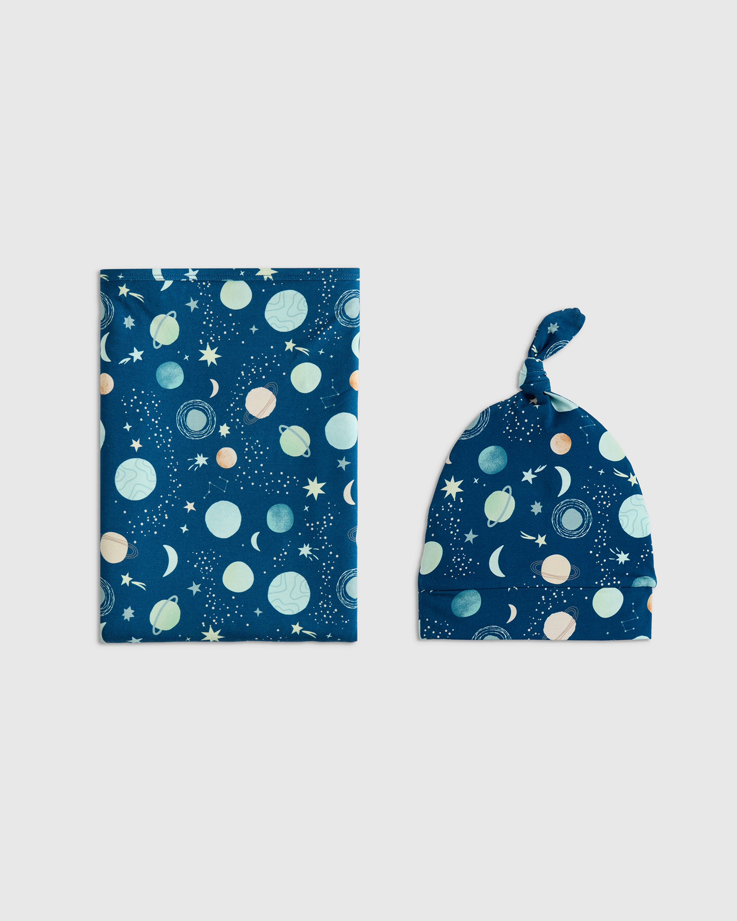 Bamboo Swaddle & Hat Bundle - Baby