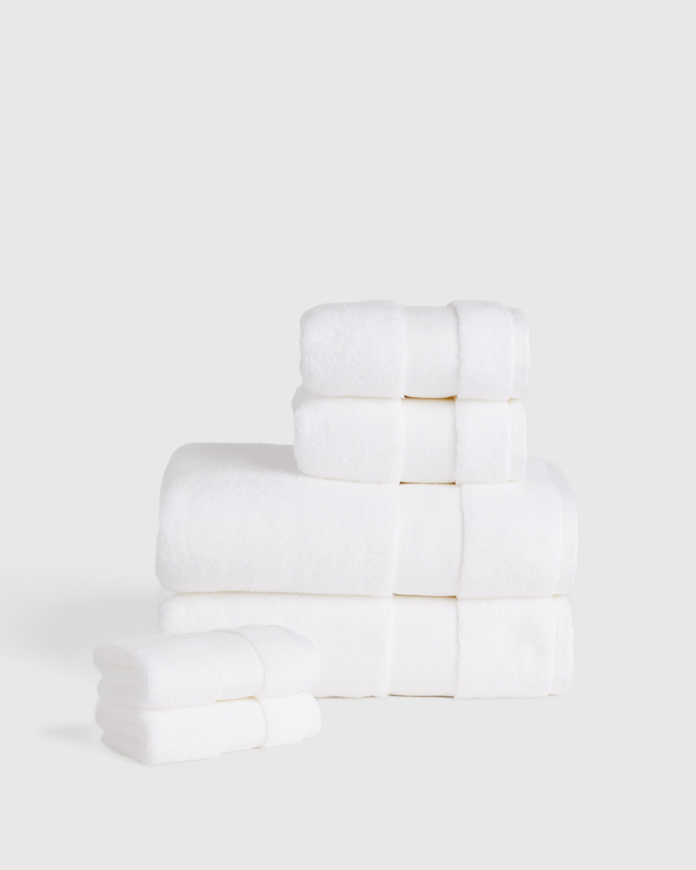 Quince Classic Bath Towel Bundle In White
