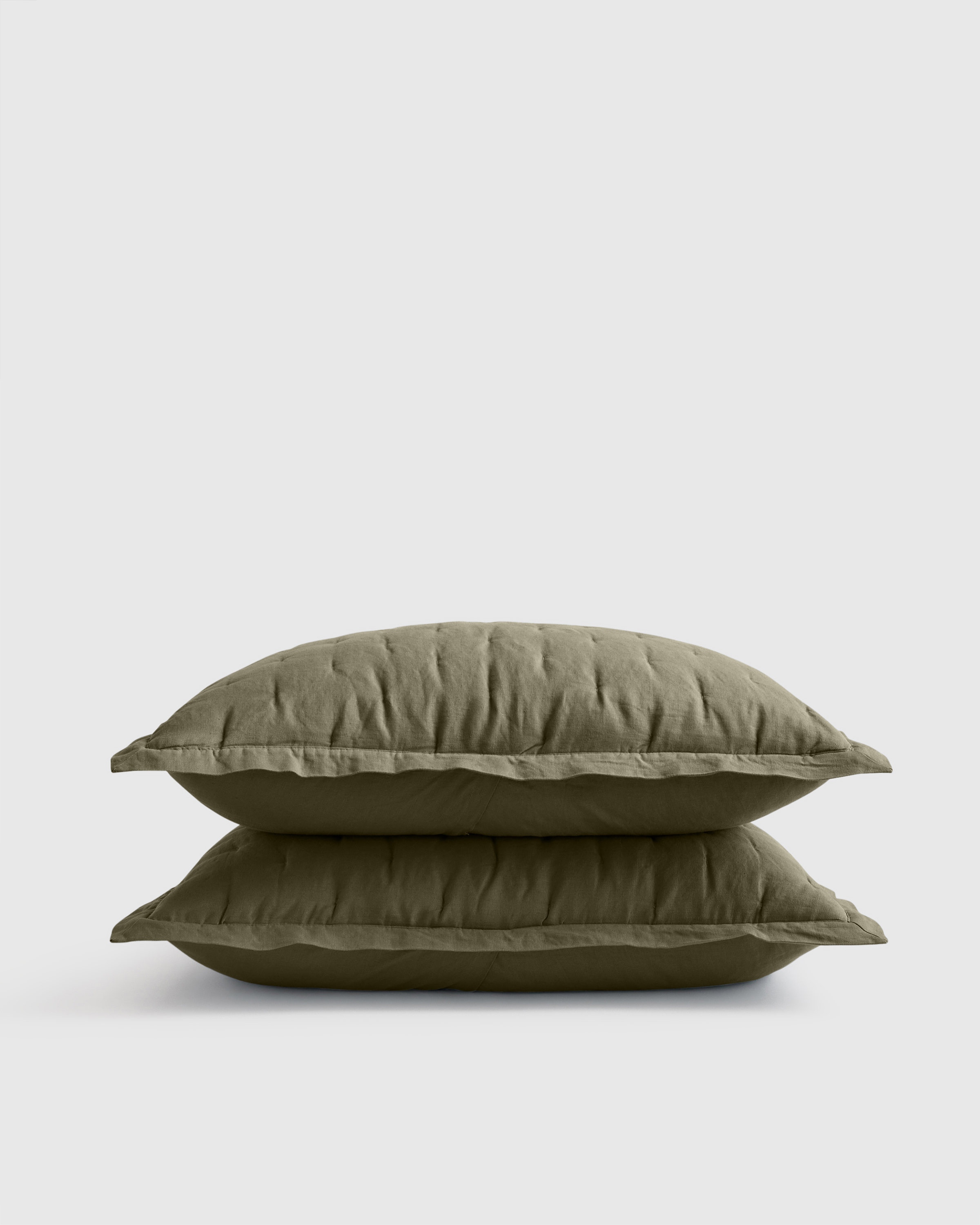 European Linen Dream Sham Set in Willowleaf