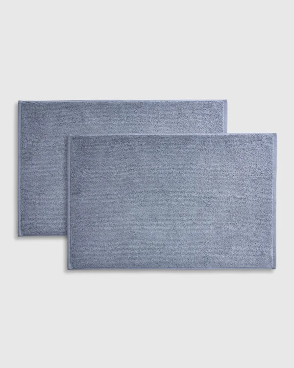 Ribbed Quick Dry Bath Mat (Set of 2)