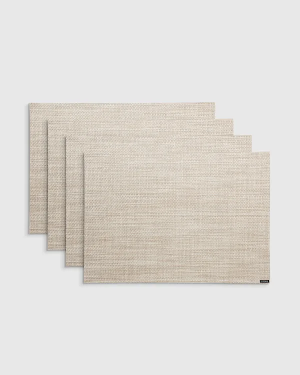 Mini Basketweave Easy-Care Rectangular Placemat, Set of 4 by Chilewich