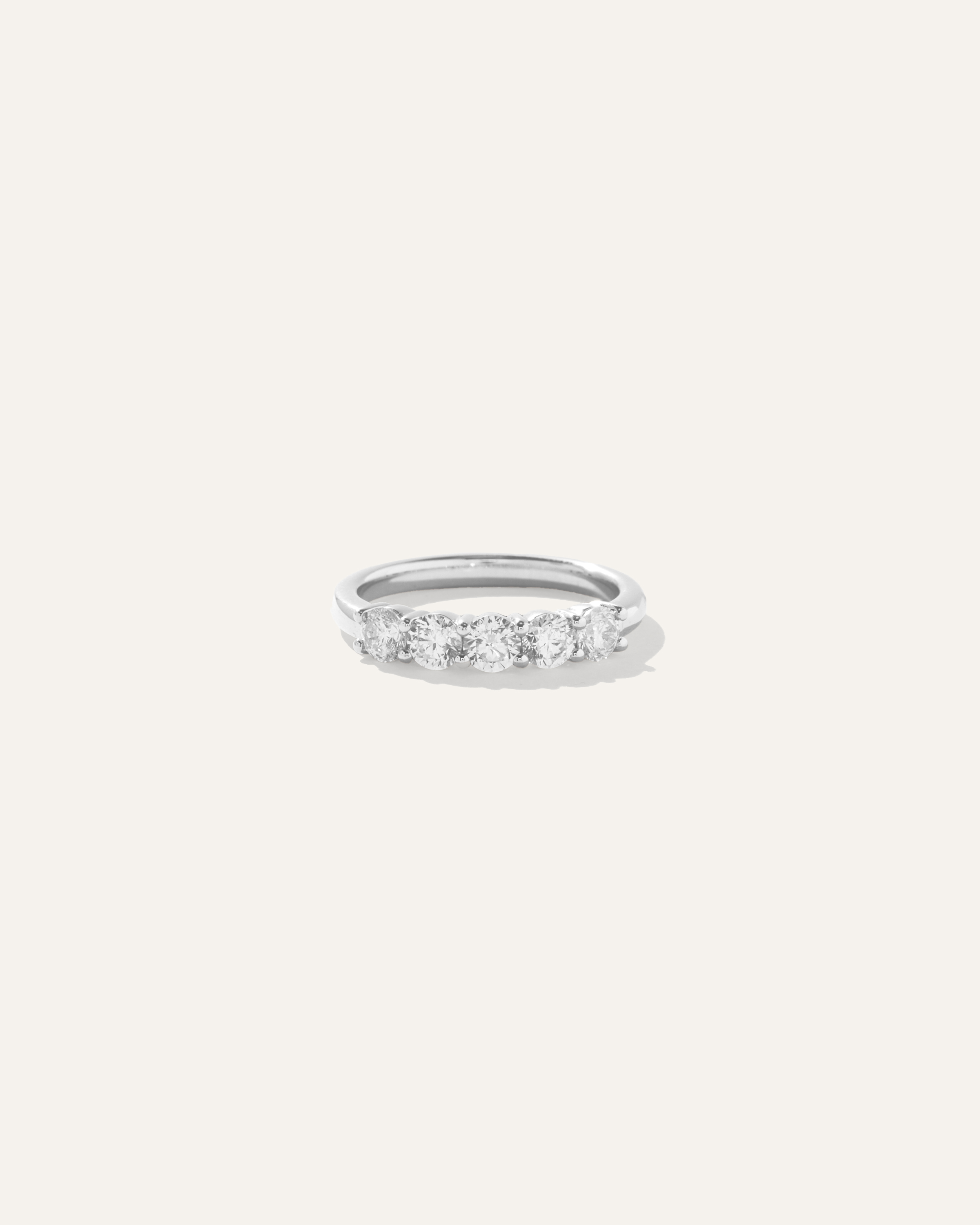 Quince Women's Diamond Five Stone Band Rings In White Gold