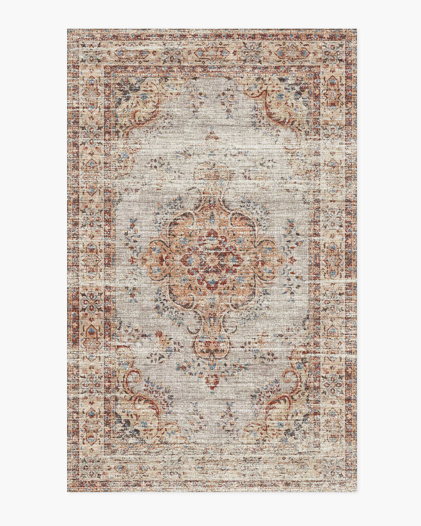 Eva Tufted Wool Viscose Rug - Sandstone Multi - 0