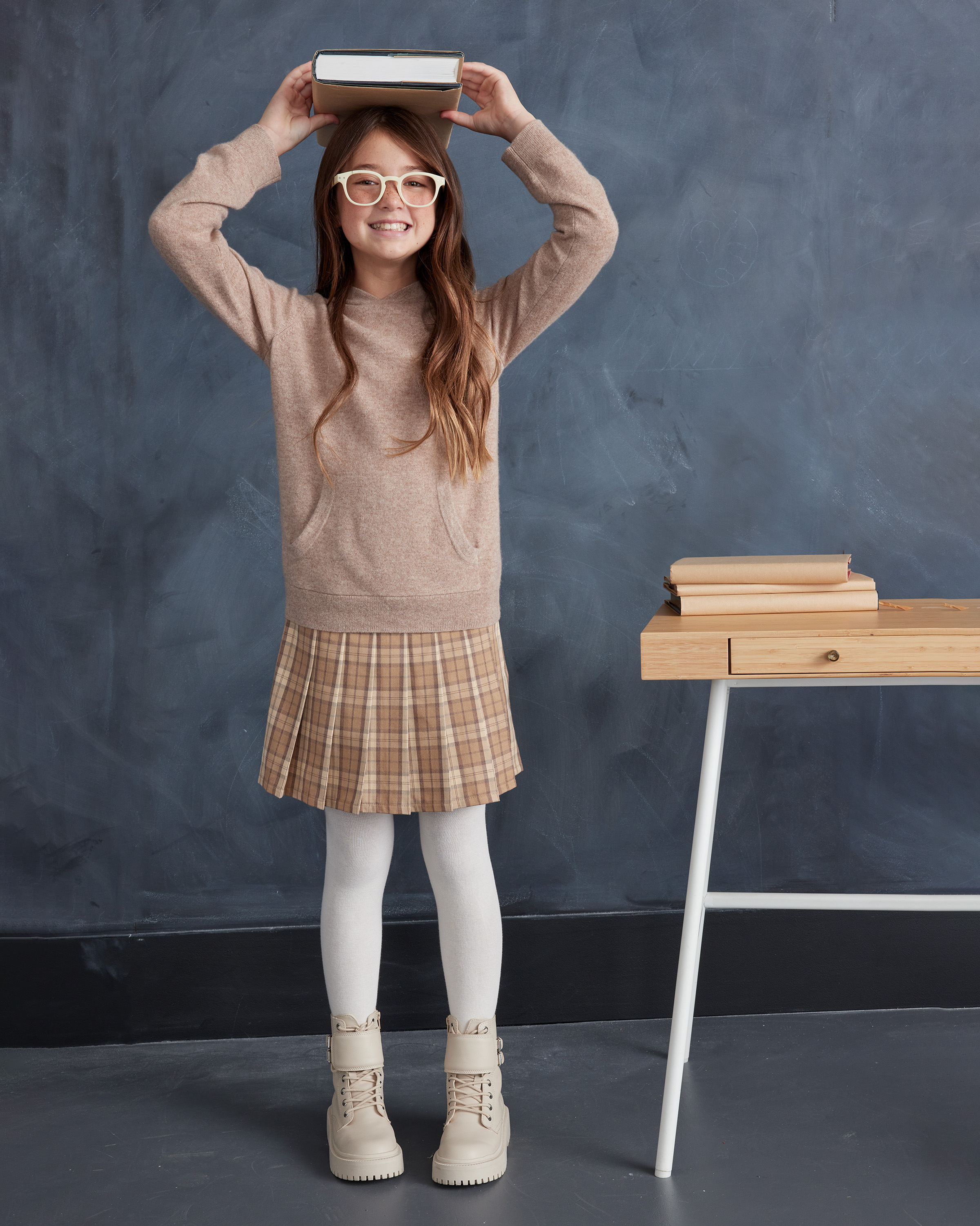 Mongolian Cashmere Hoodie - Kid - thumbnail 3