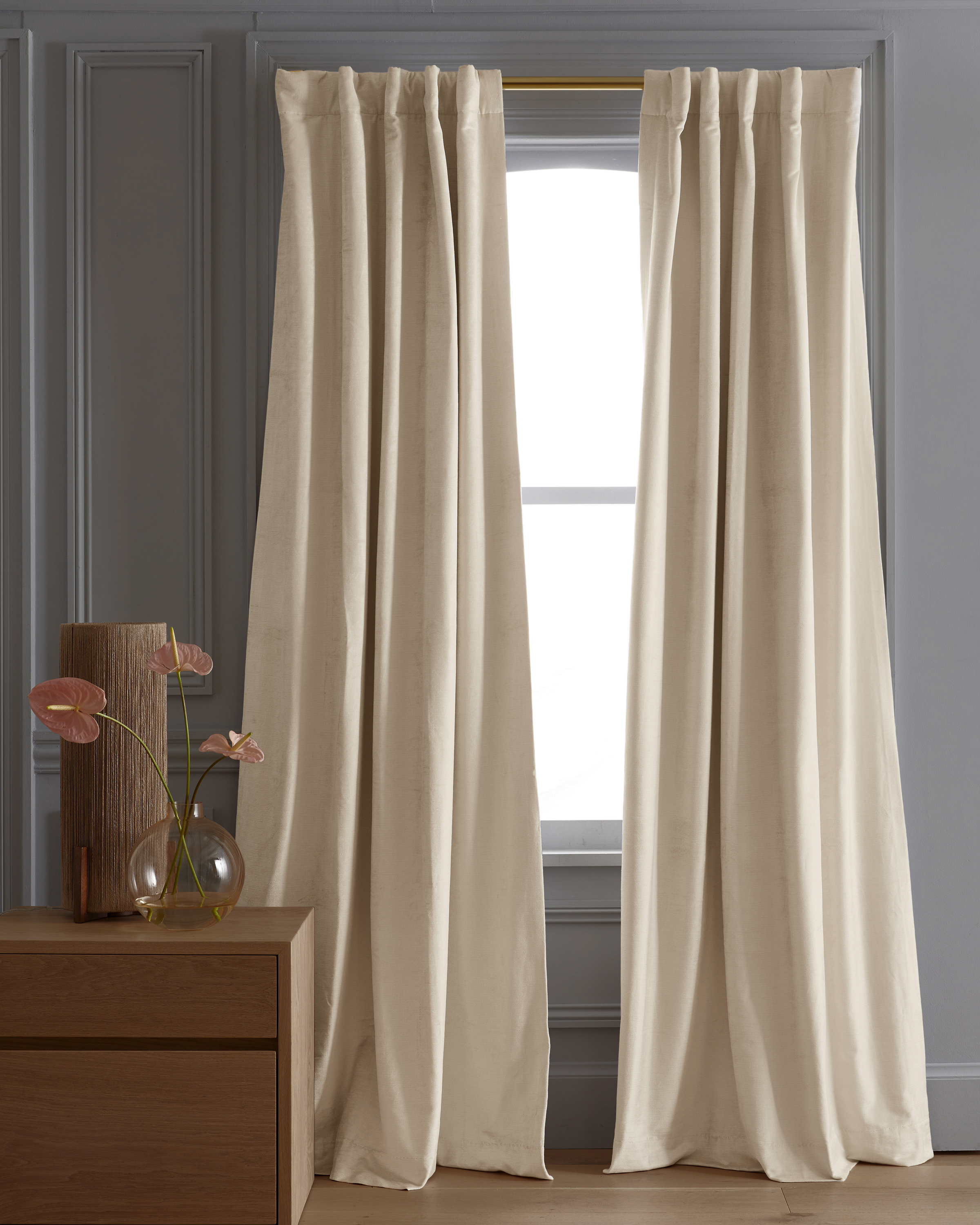 Luster Velvet True Blackout Curtain by Quince