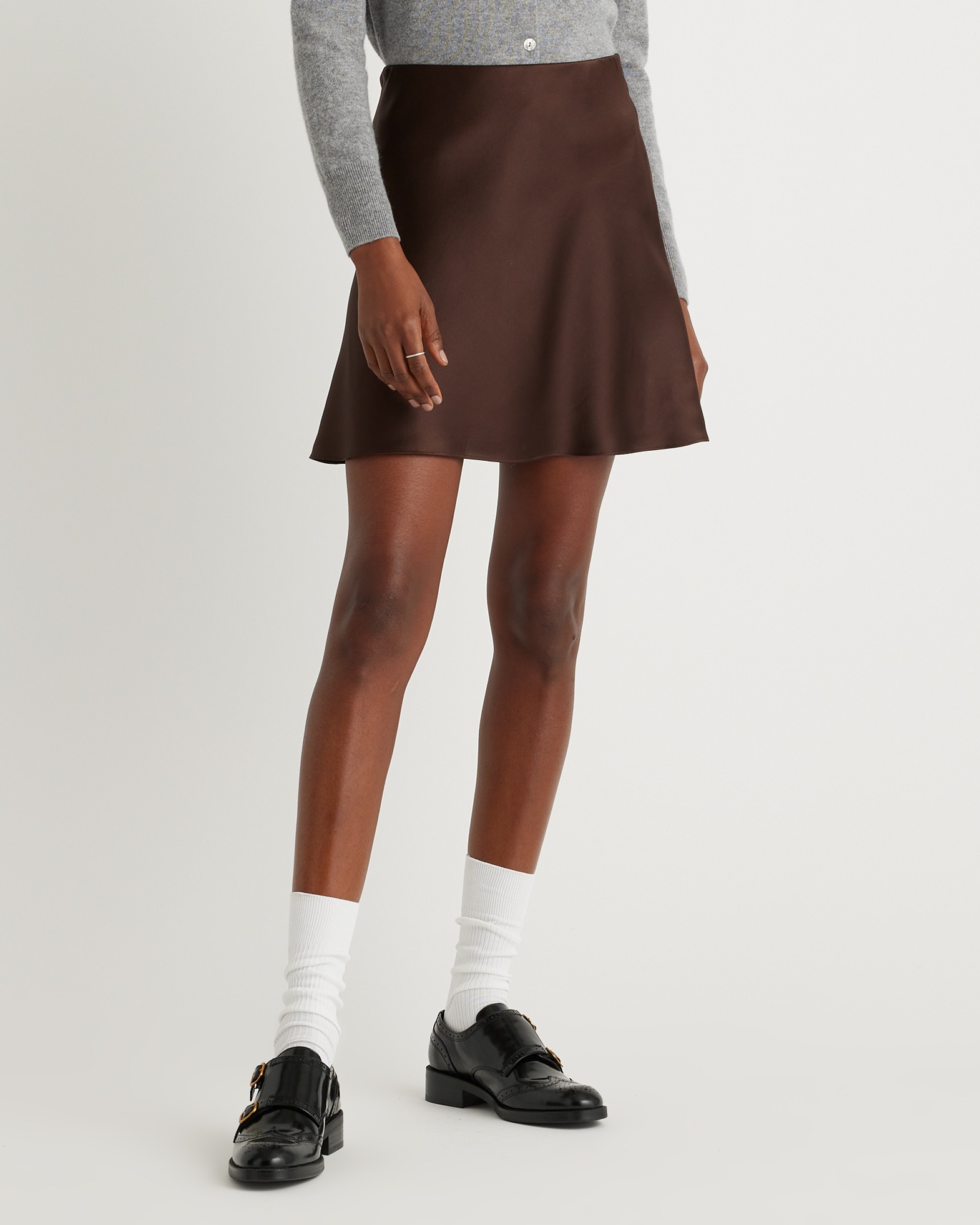 100% Washable Silk Mini Skirt 