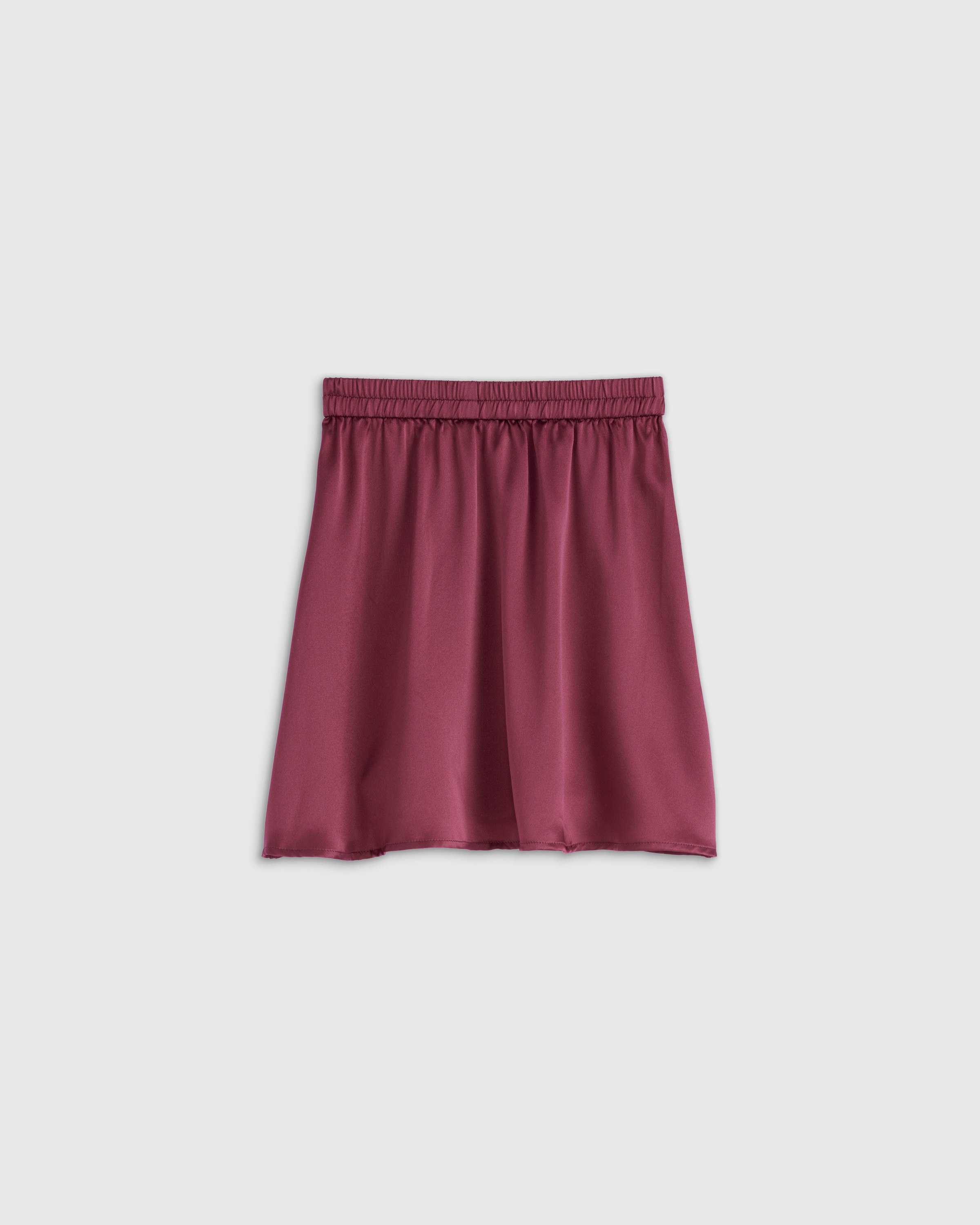 Shop Quince Mini Skirt In Burgundy