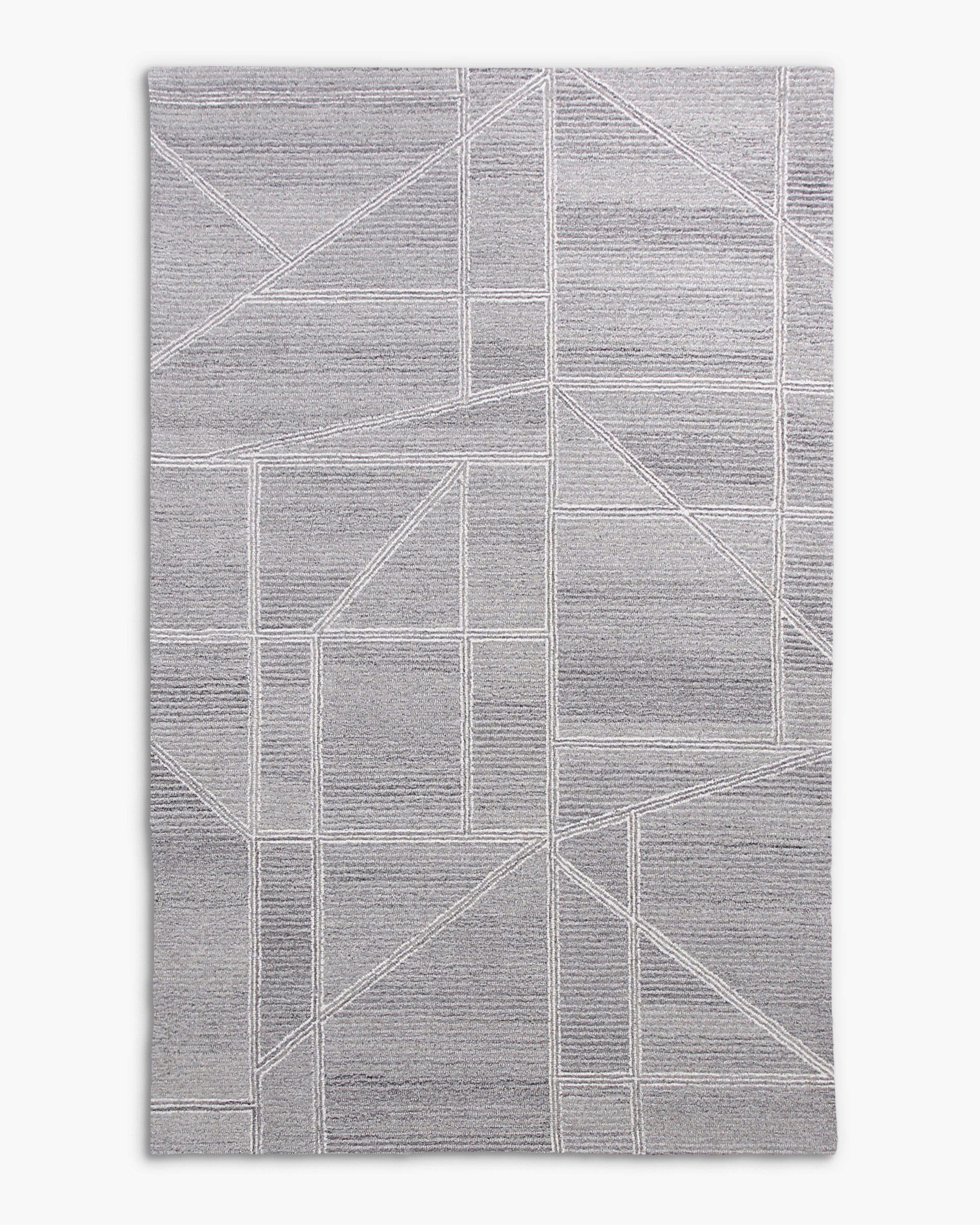 Quince Godric Tufted Wool Rug In Grey