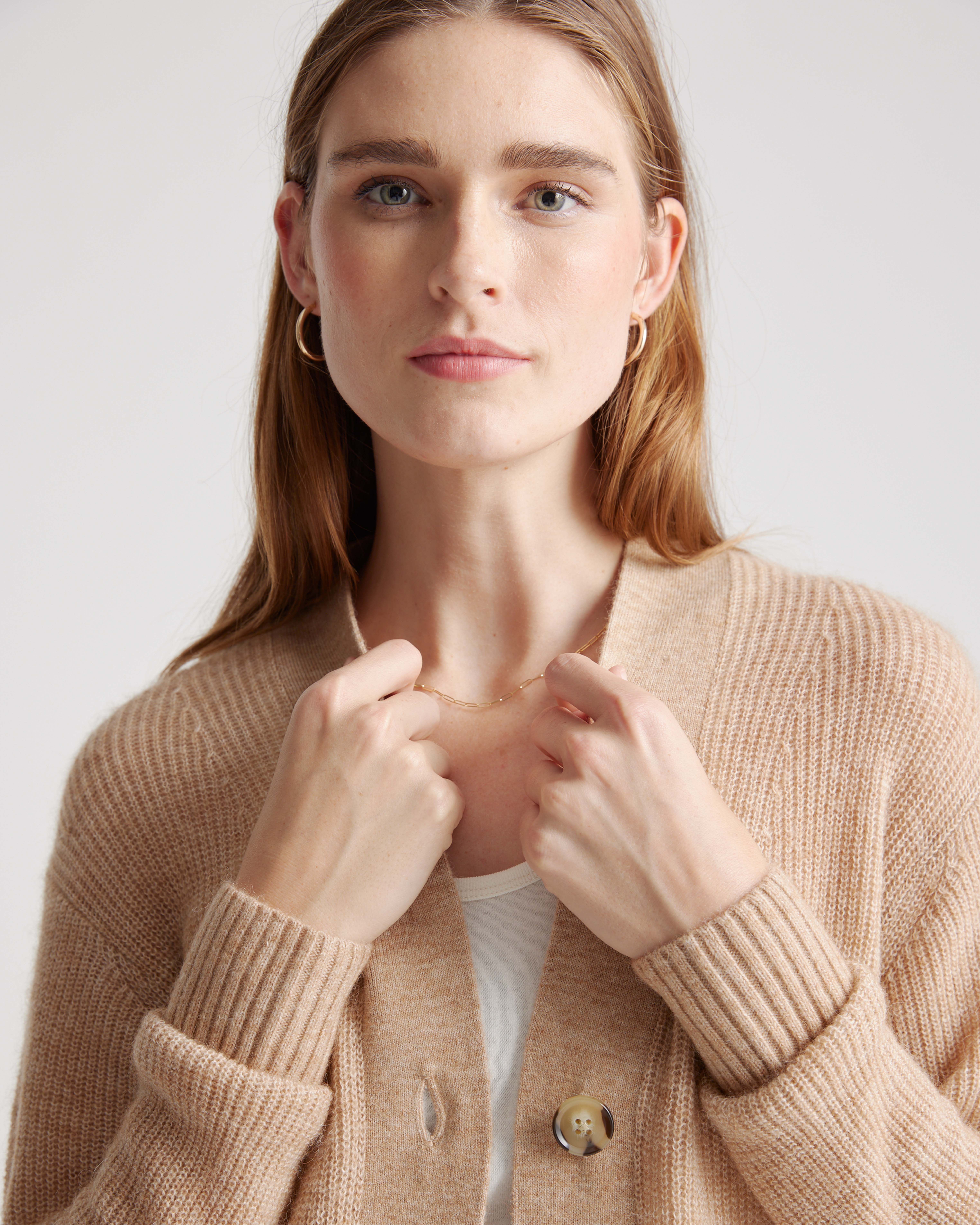 Women's Baby Alpaca-Wool Oversized Cardigan