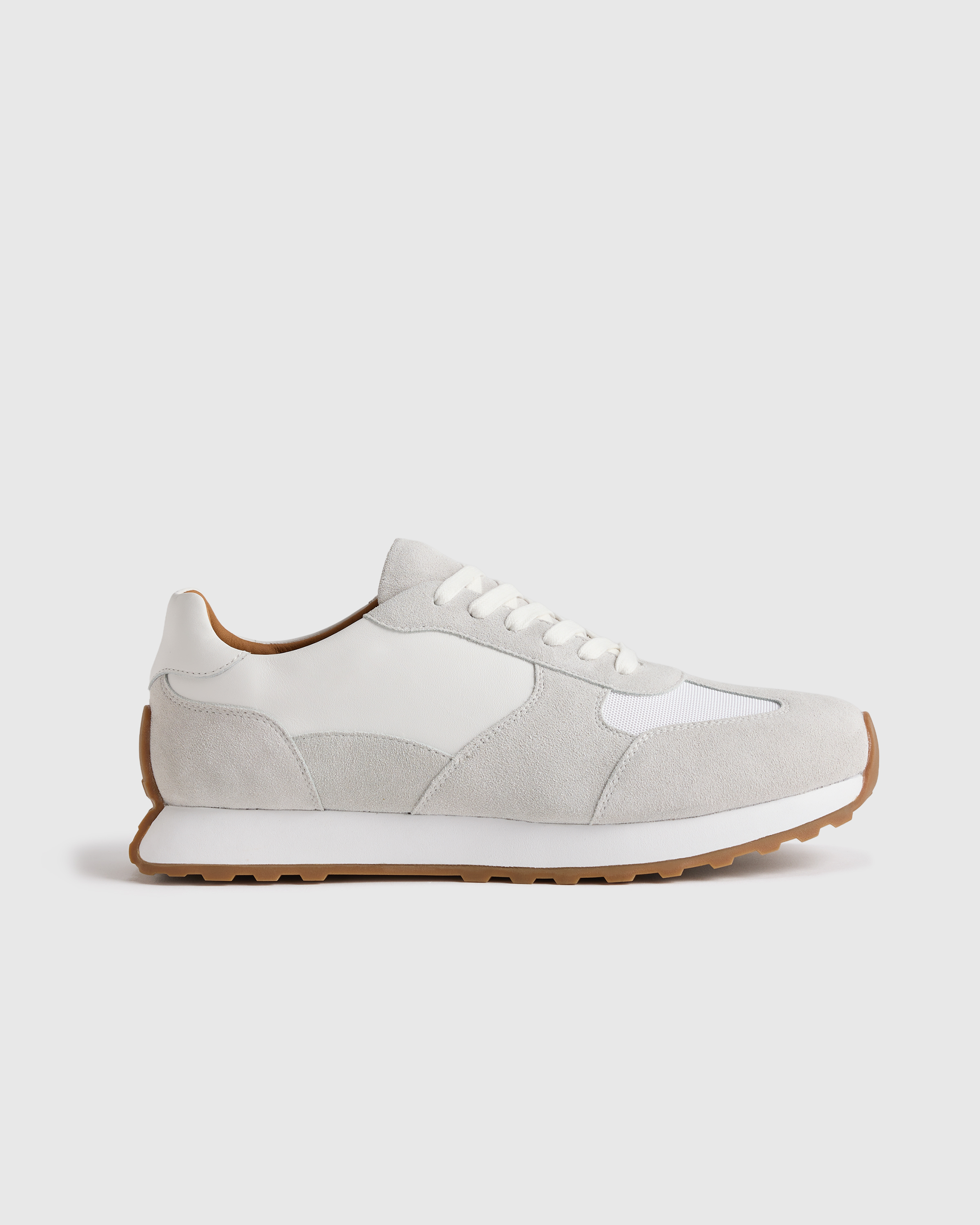 Italian Leather and Suede Retro Runner
