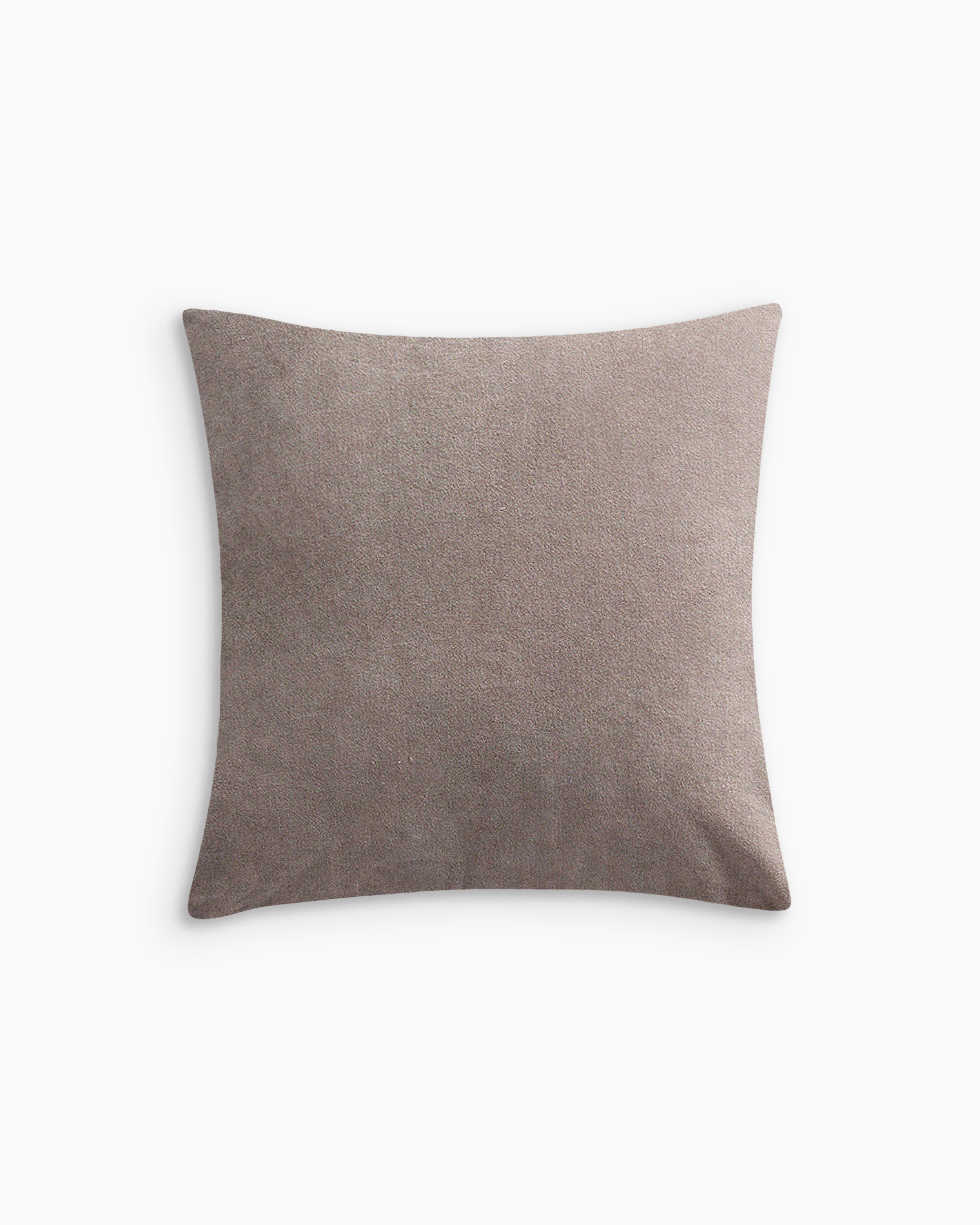 Quince Washed Velvet Pillow Cover In Brown