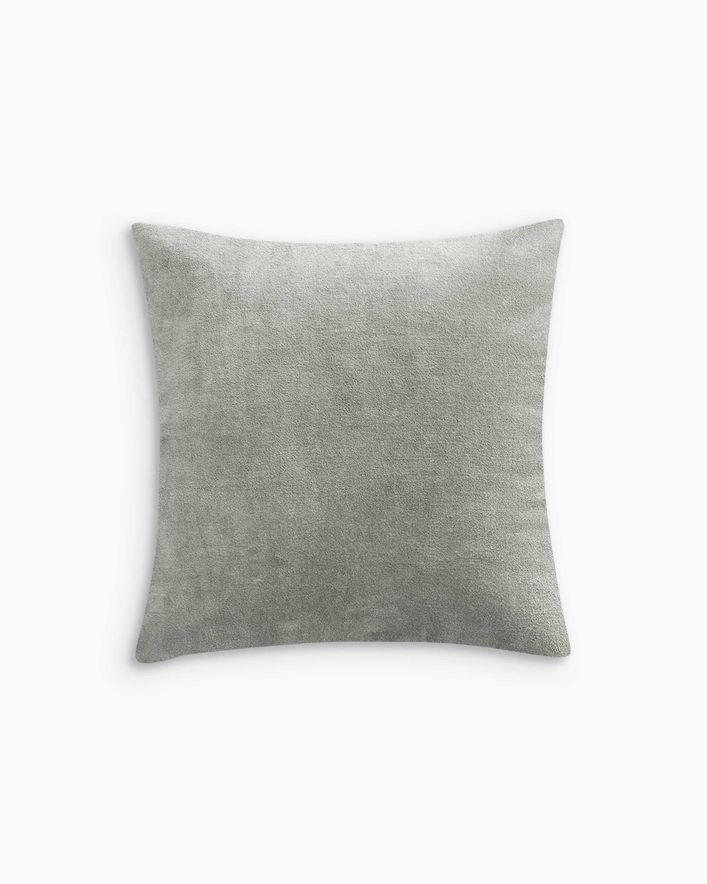 Quince Washed Velvet Pillow Cover In Gray