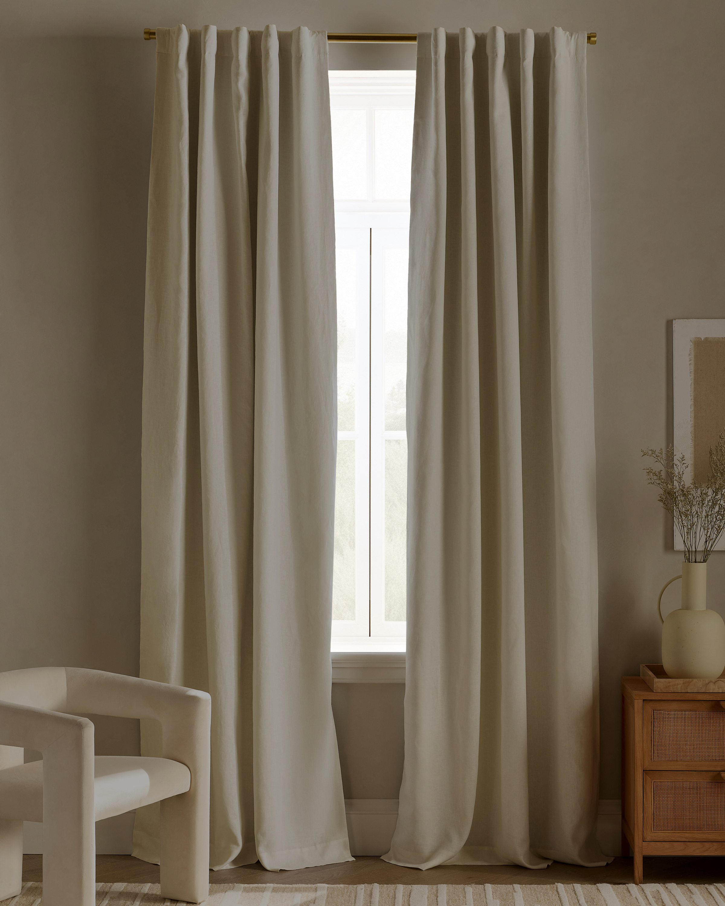 European Linen True Blackout Curtain