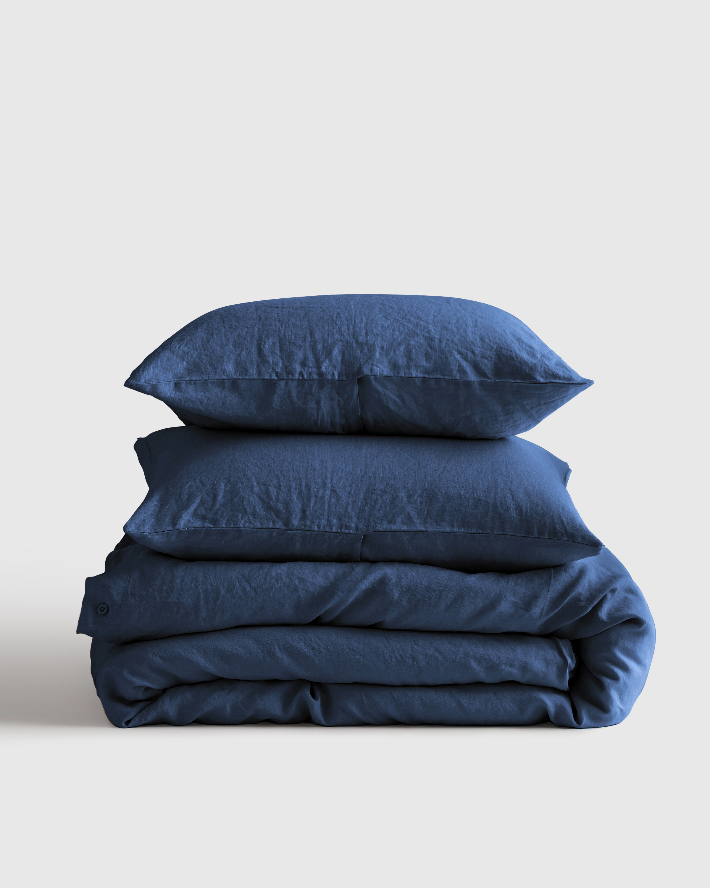Katoenen Tricot uni donkerblauw