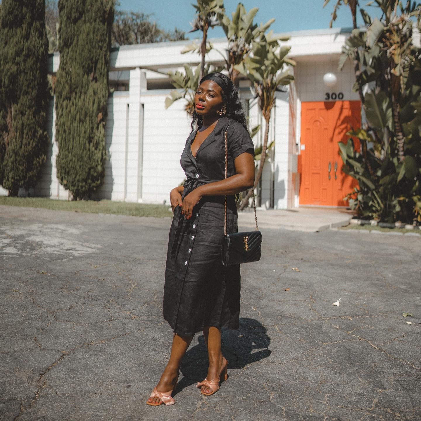 black skin tight off the shoulder dress