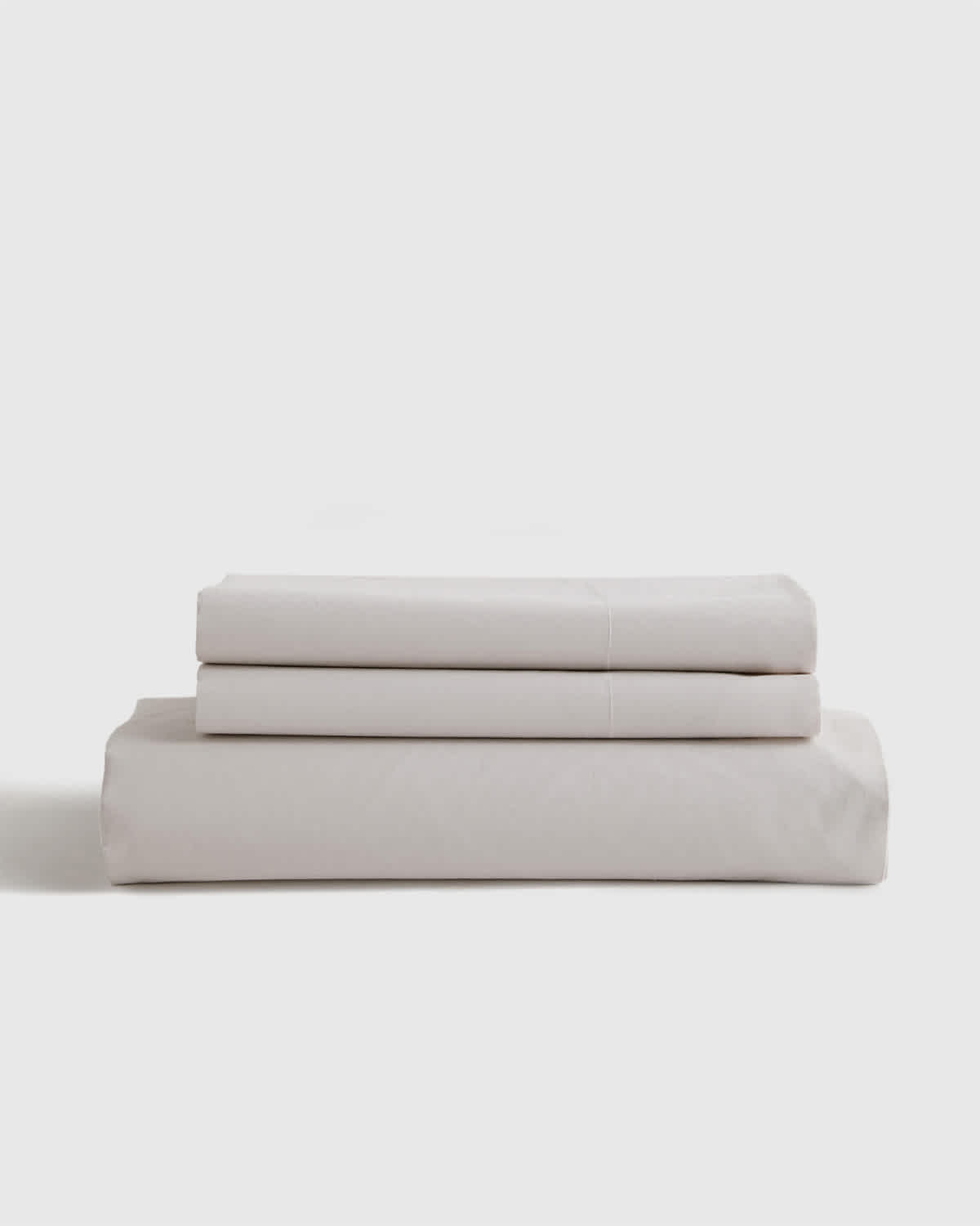 Organic Cotton Percale Fitted Sheet Set - Sand