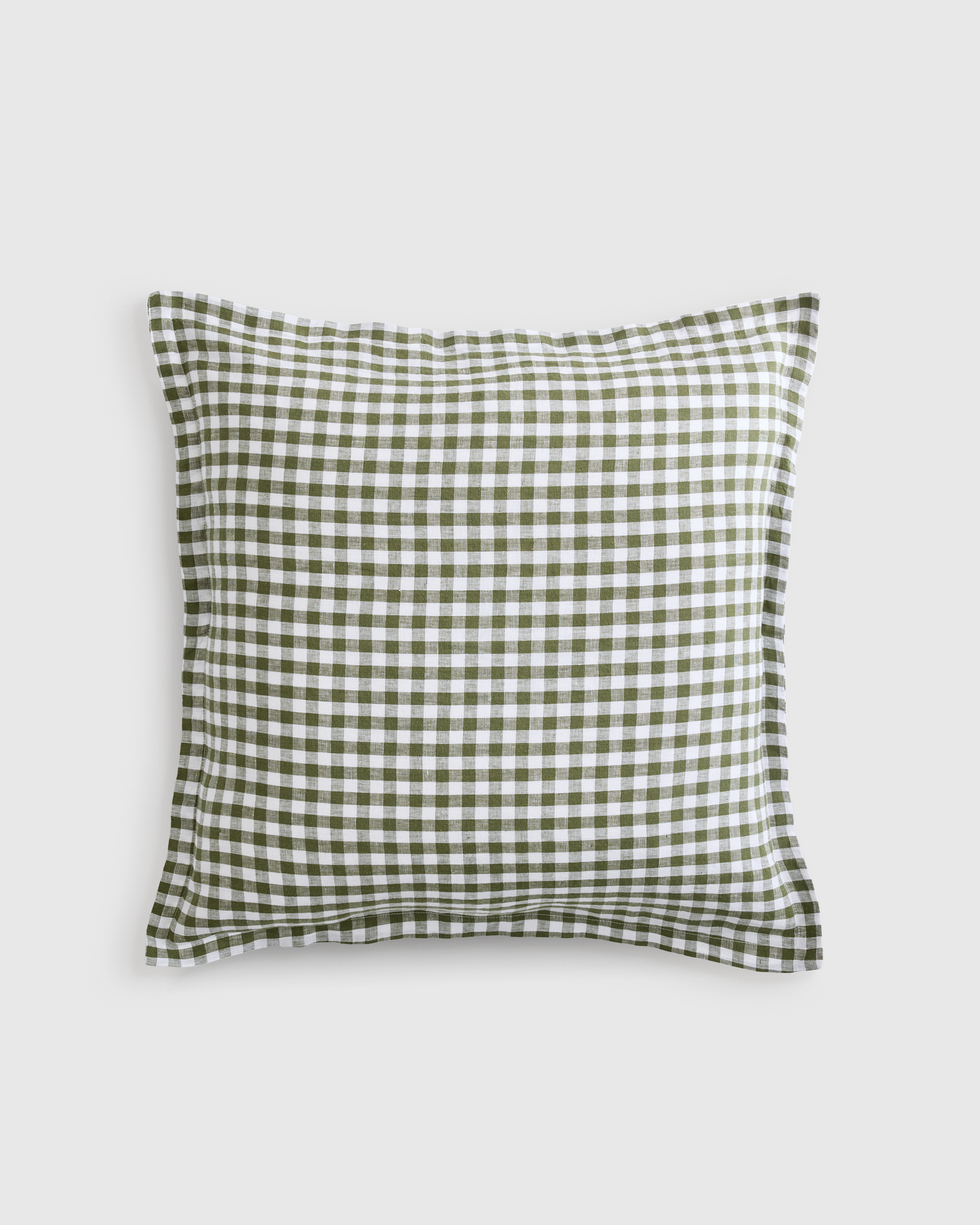 European Linen Gingham Euro Sham - thumbnail 4