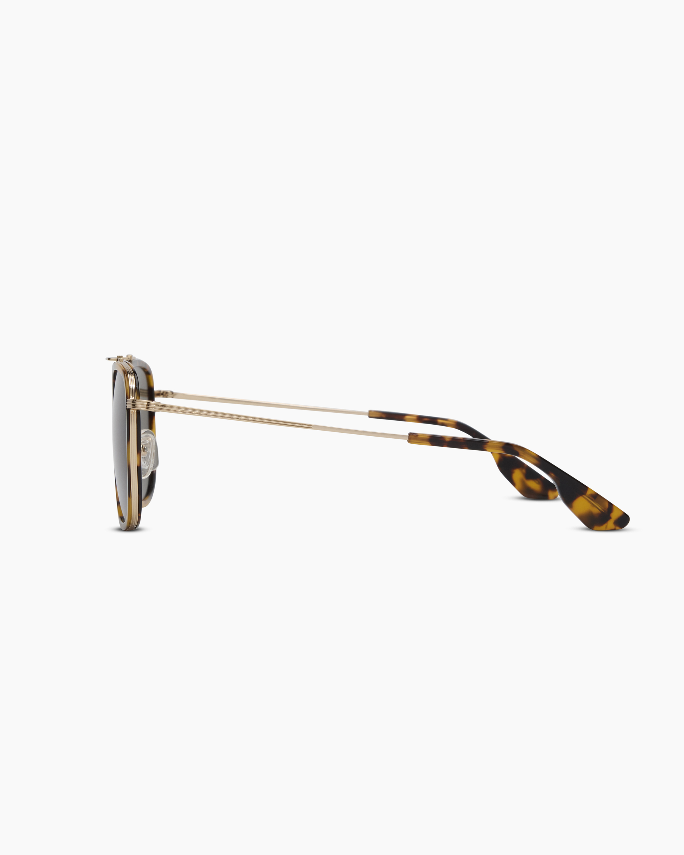 Rio Polarized Stainless Steel Sunglasses in Gold/Fawn  display picture 2