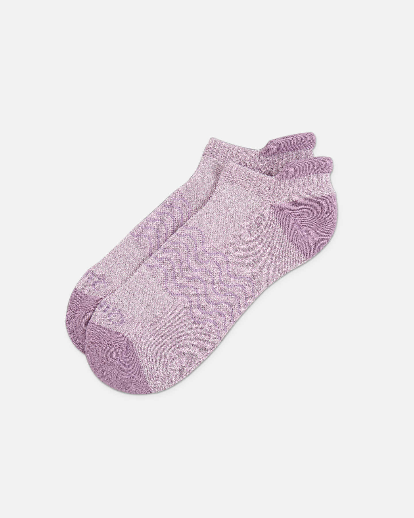 Organic Colorblock Marl Ankle Socks (12-pack) - Pink/Blue/Purple Mix - 6 - Thumbnail
