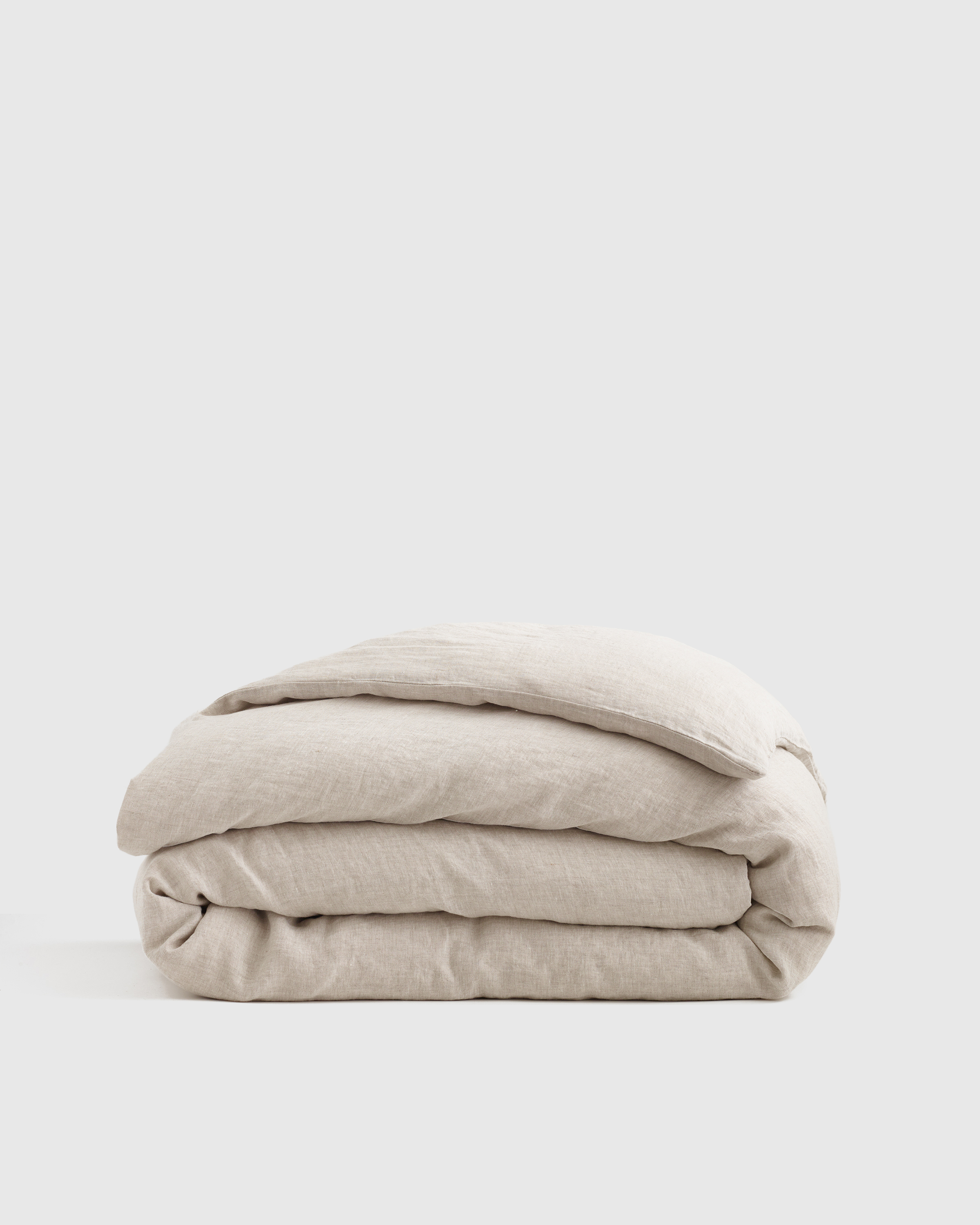 European Linen Chambray Duvet Cover in Natural