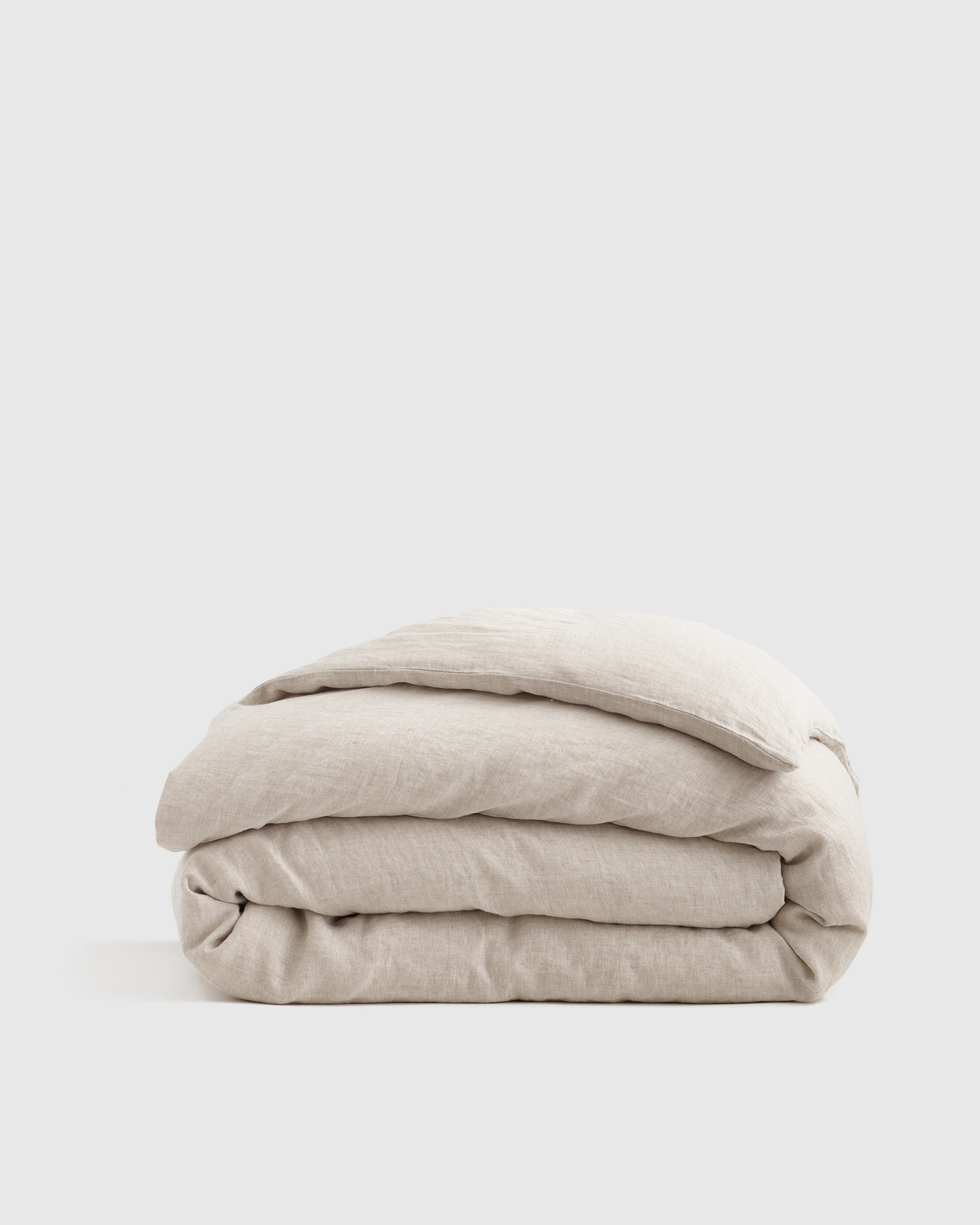 European Linen Chambray Duvet Cover in Natural- KING size