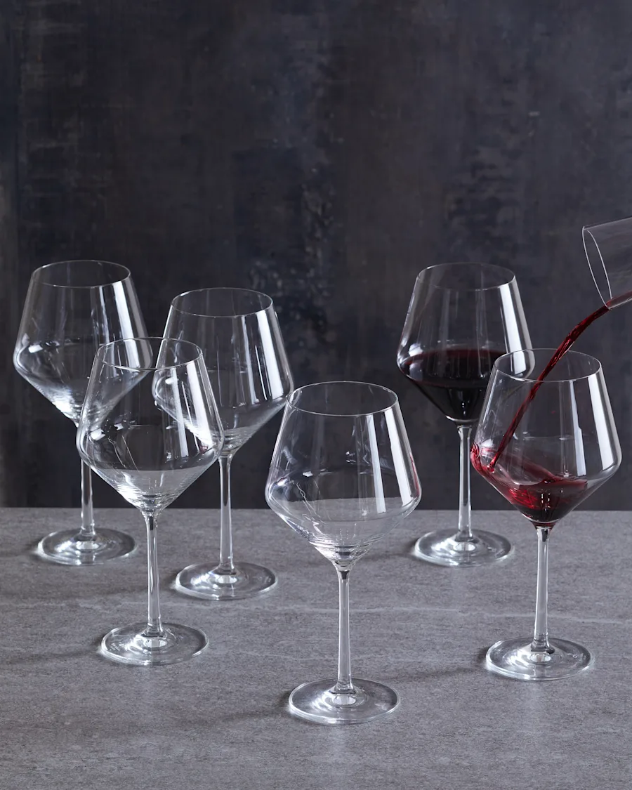 Glassware PureBurgandy Group 4896