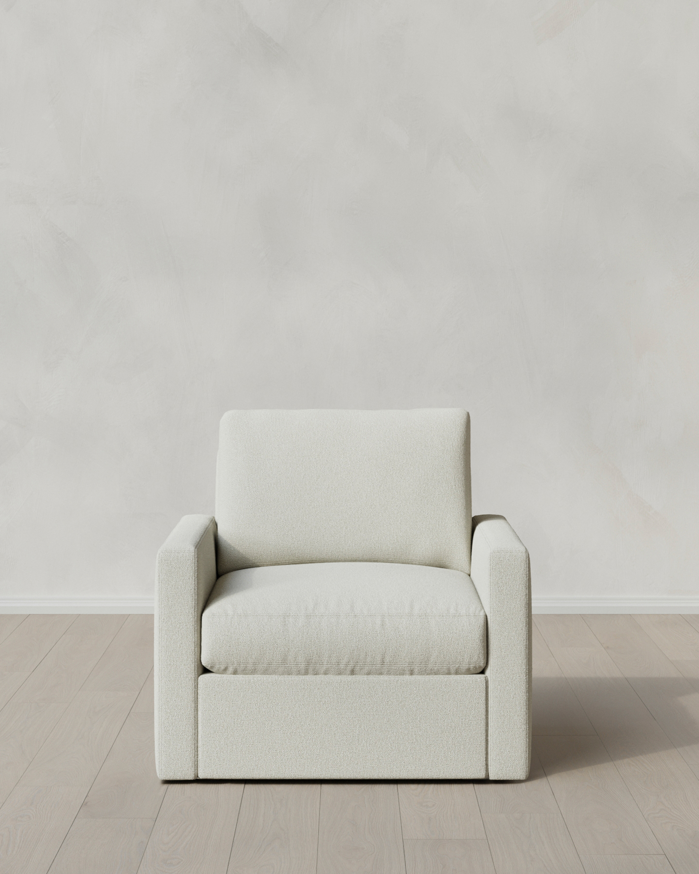 Brennan Swivel Chair in Performance Basketweave