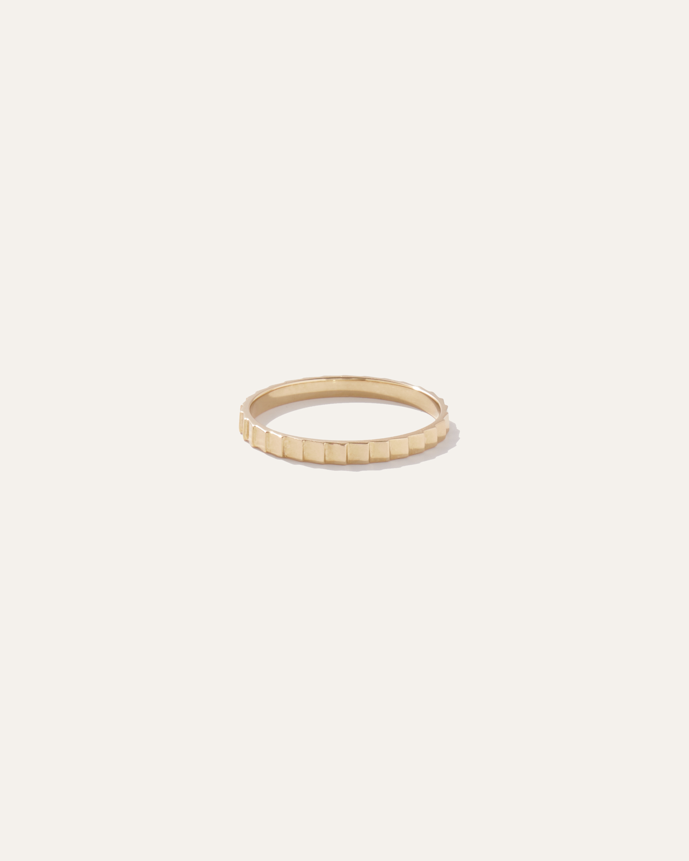 Quince Women's 14k Gold Ridge Band Rings In Yellow Gold