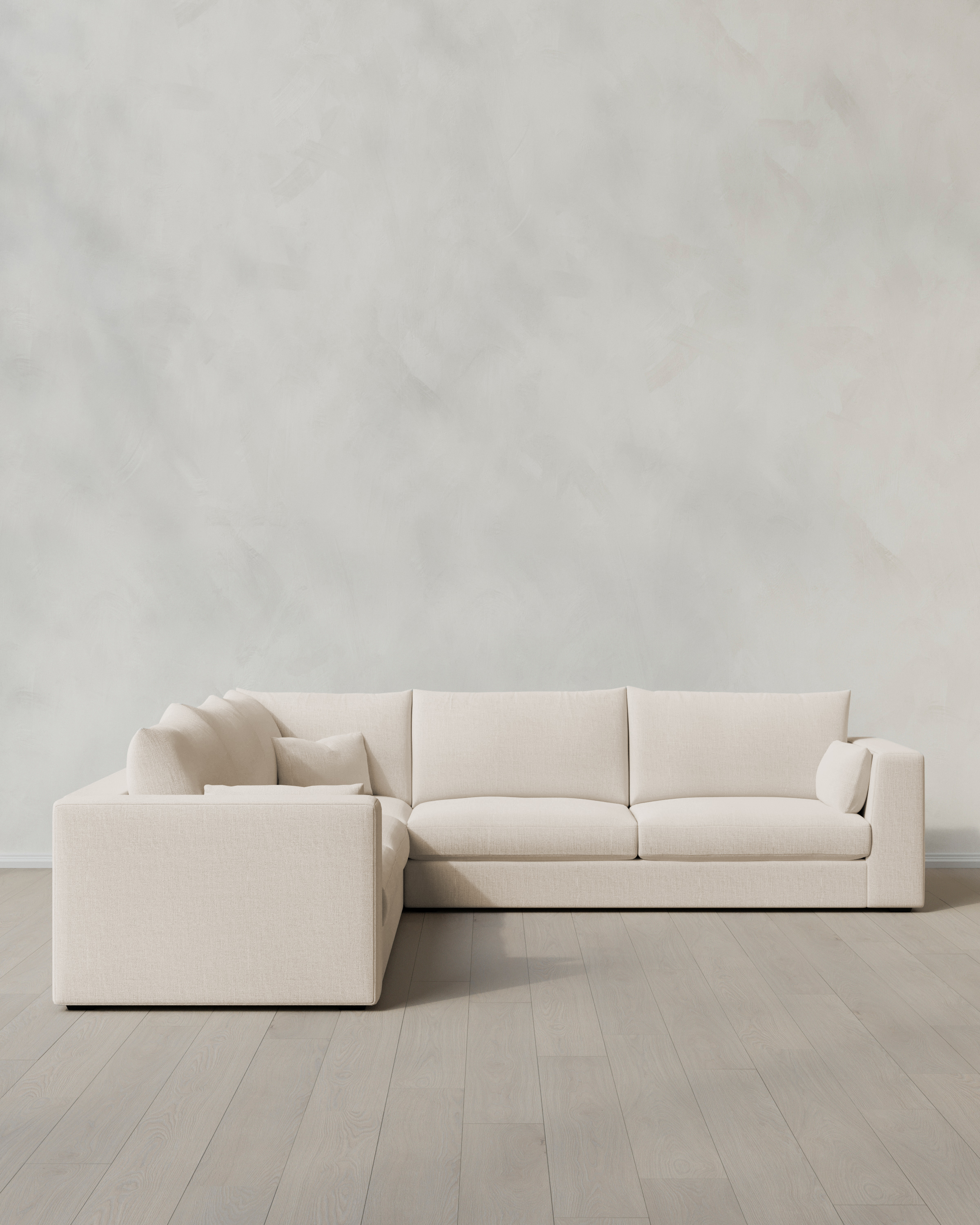 Oasis L Sectional in Performance Linen