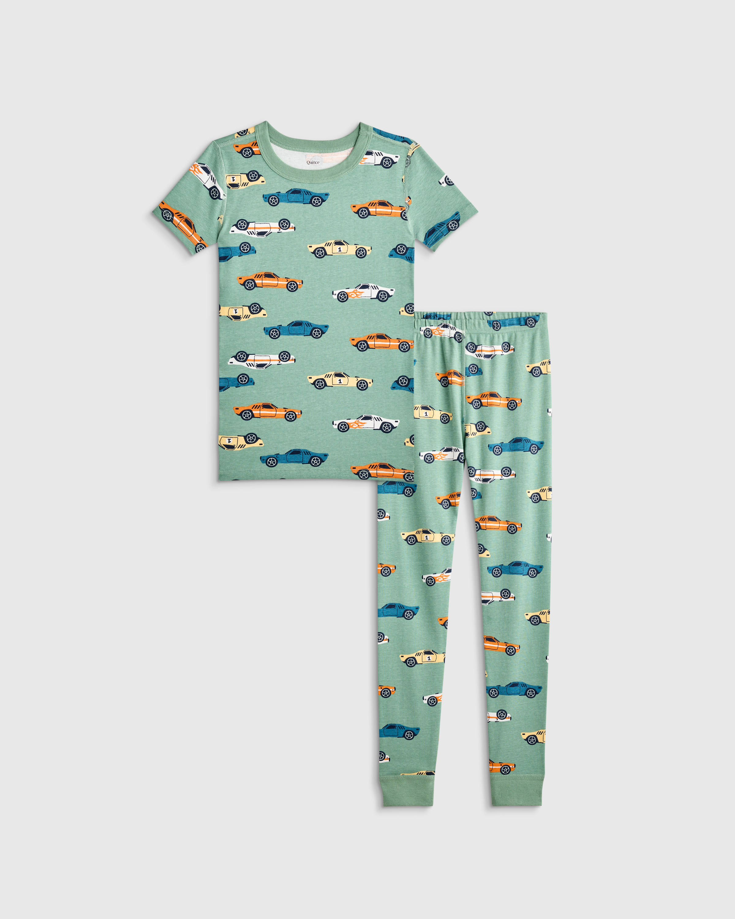 100% Organic Cotton Short Sleeve and Pant Pajama Set