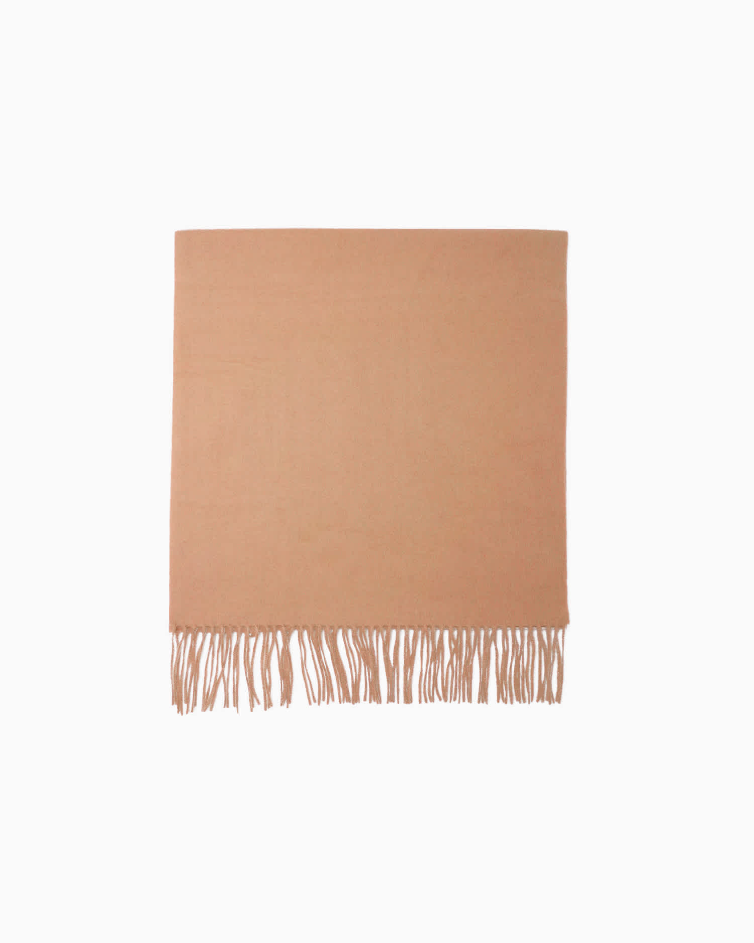 Cashmere throw blanket in camel