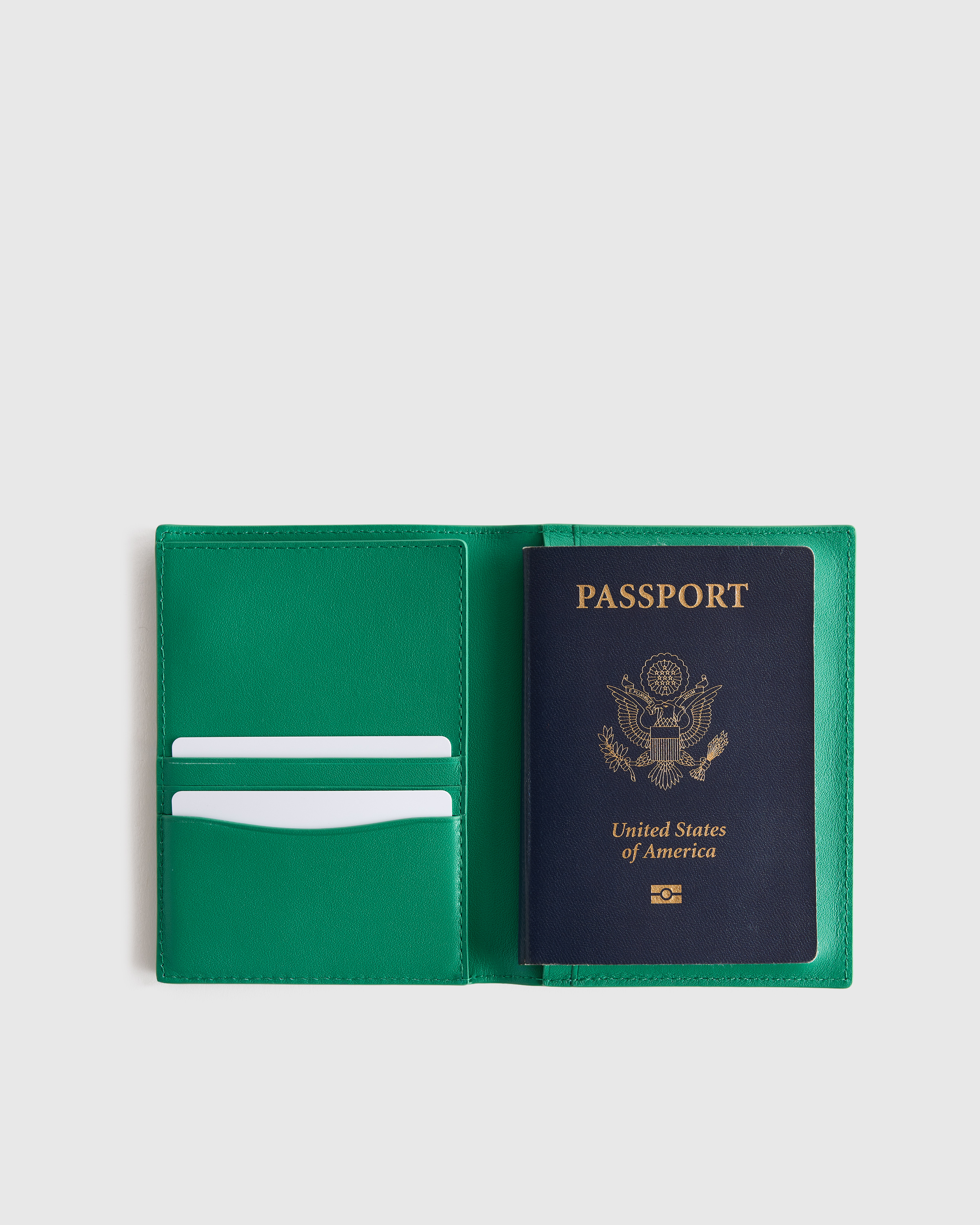 RFID Blocking Passport Holder in Dark Green
