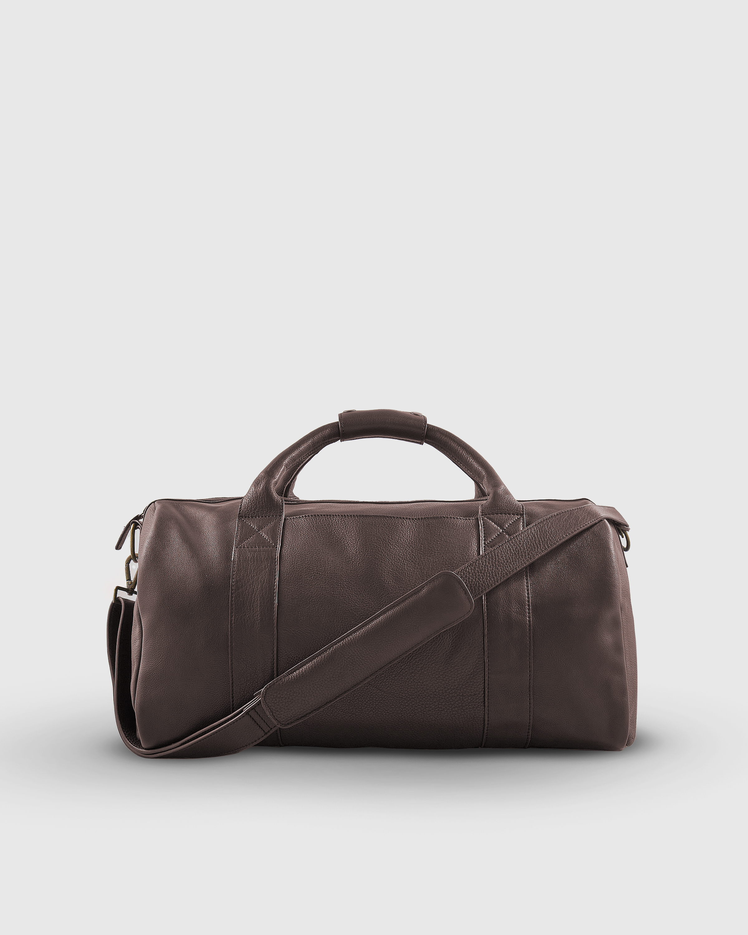 Quince Men's Nappa Leather Duffle Bag In Brown