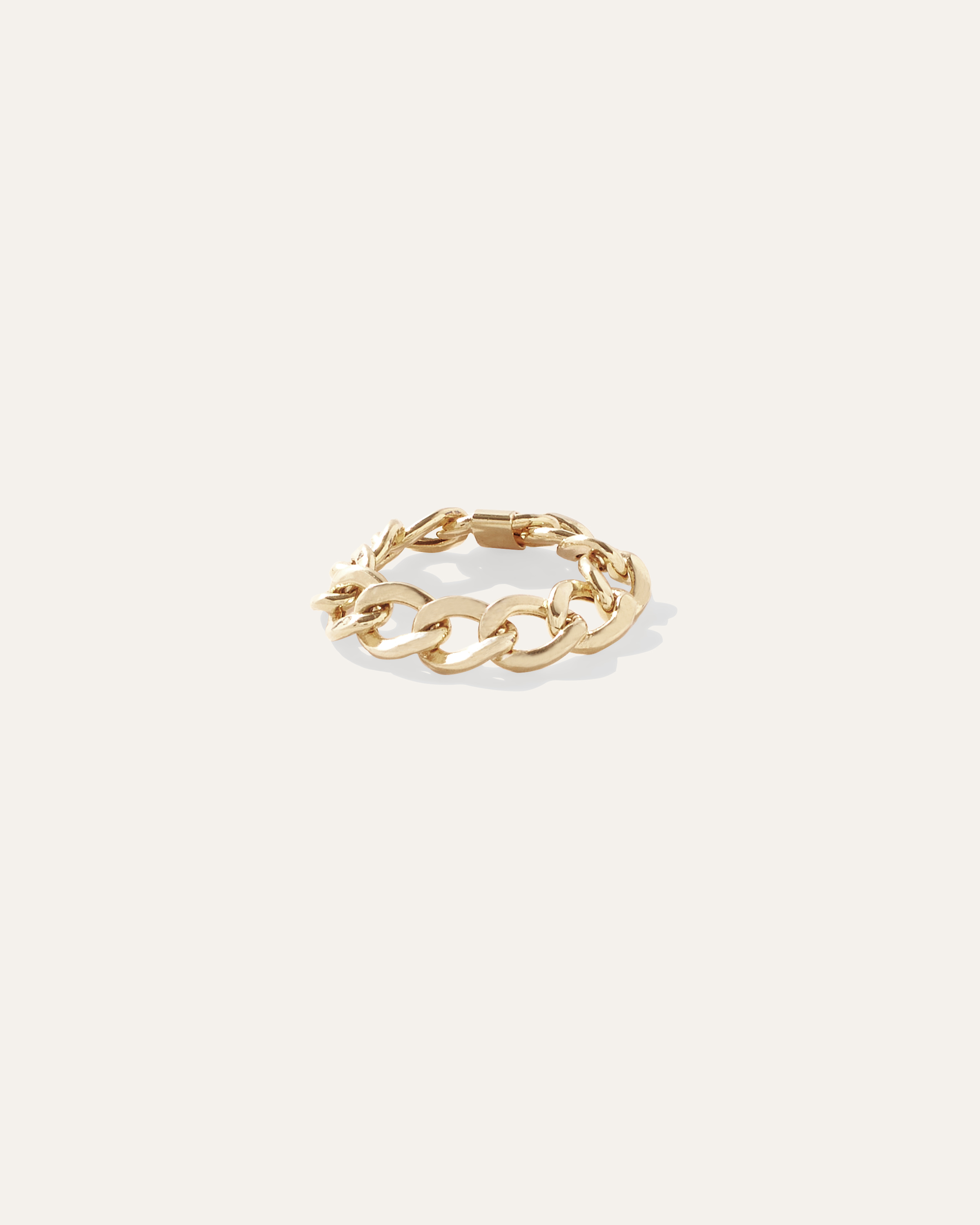 Quince Women's 14k Gold Curb Chain Ring In Yellow Gold