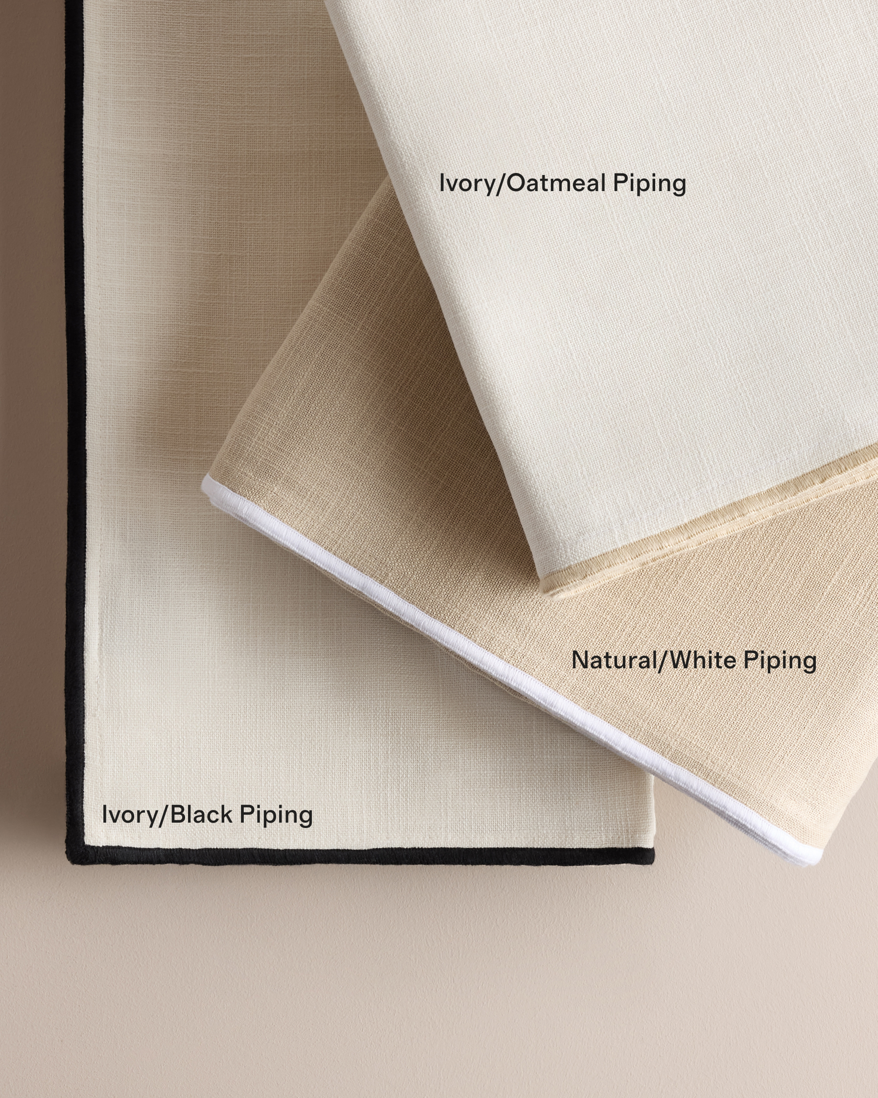 Piped Edge Cotton Curtain - thumbnail 5
