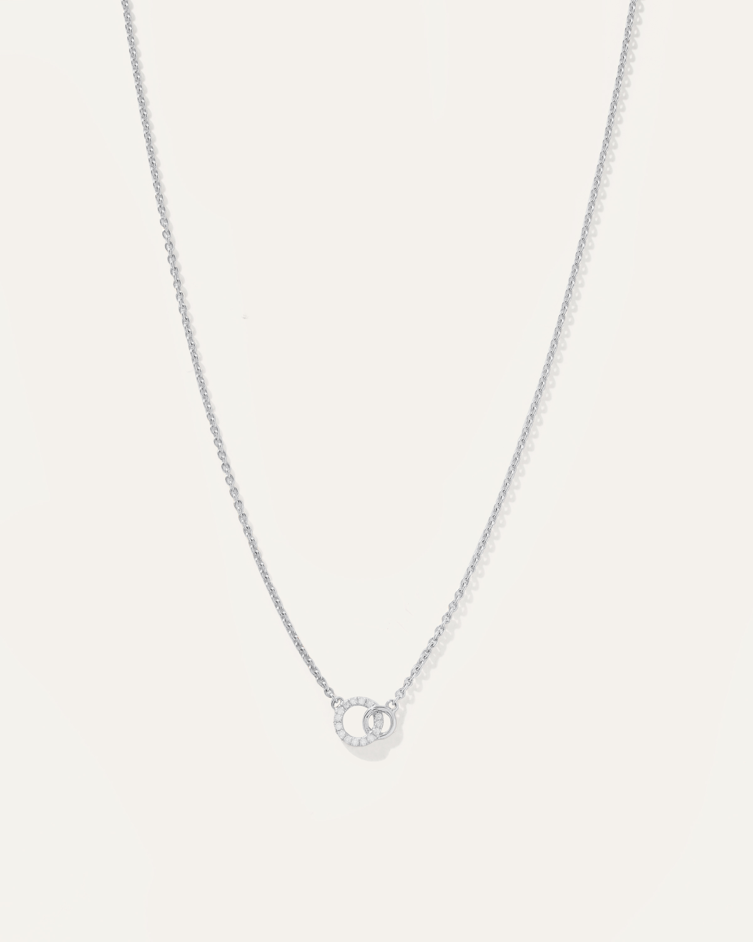 Quince Women's 14k Gold Diamond Eternity Mini Circle Necklace In Metallic
