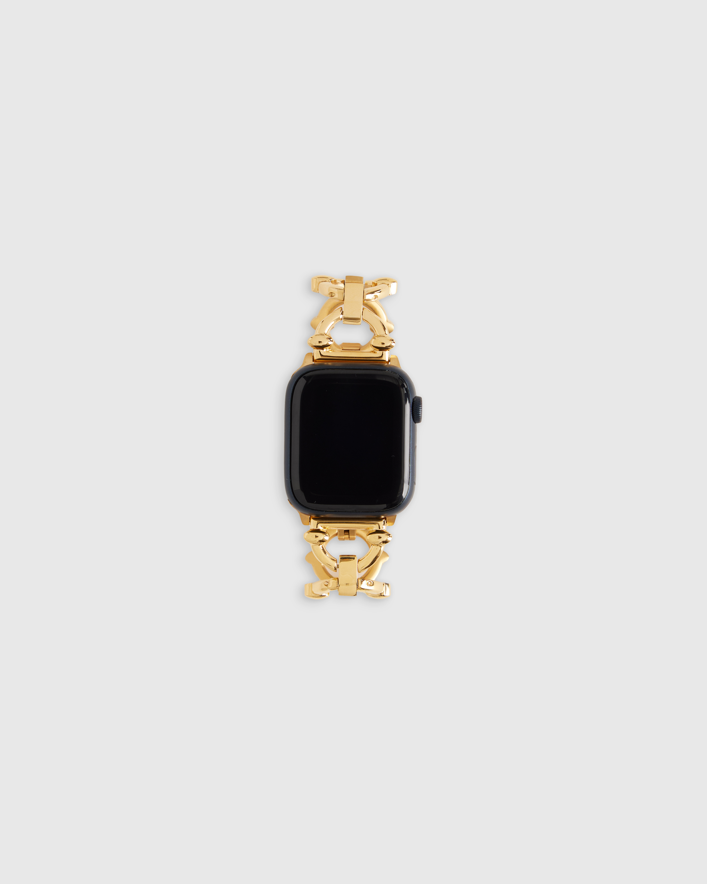 Quince Stainless Steel Chain Link Apple Watch Band In Gold