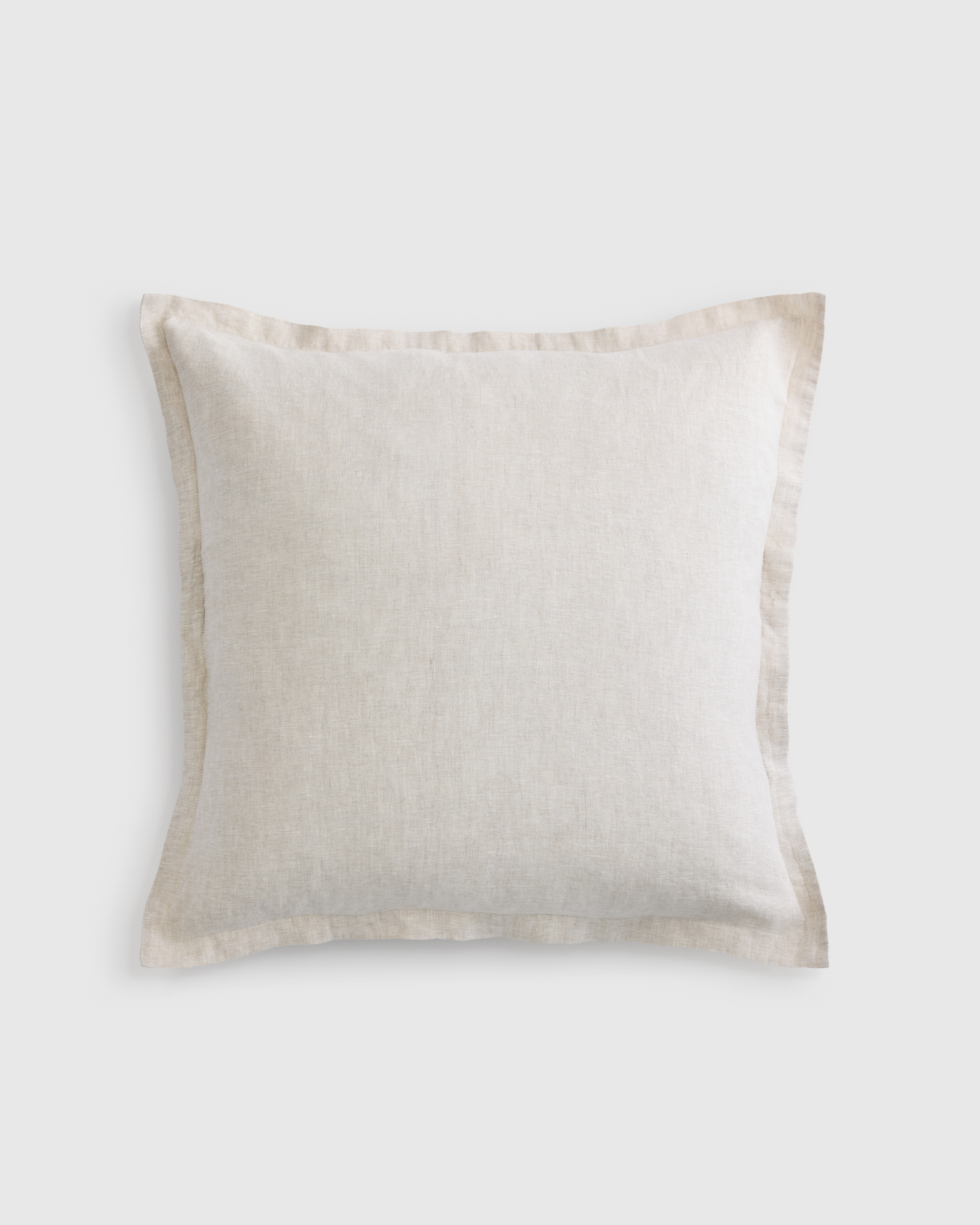 European Linen Chambray Euro Sham in Natural