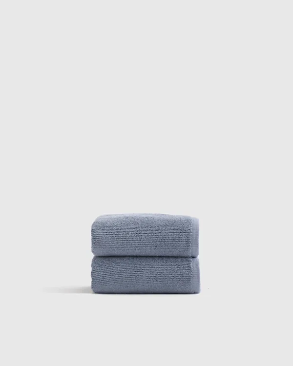 Turkish Ribbed Quick Dry Hand Towel (Set of 2)