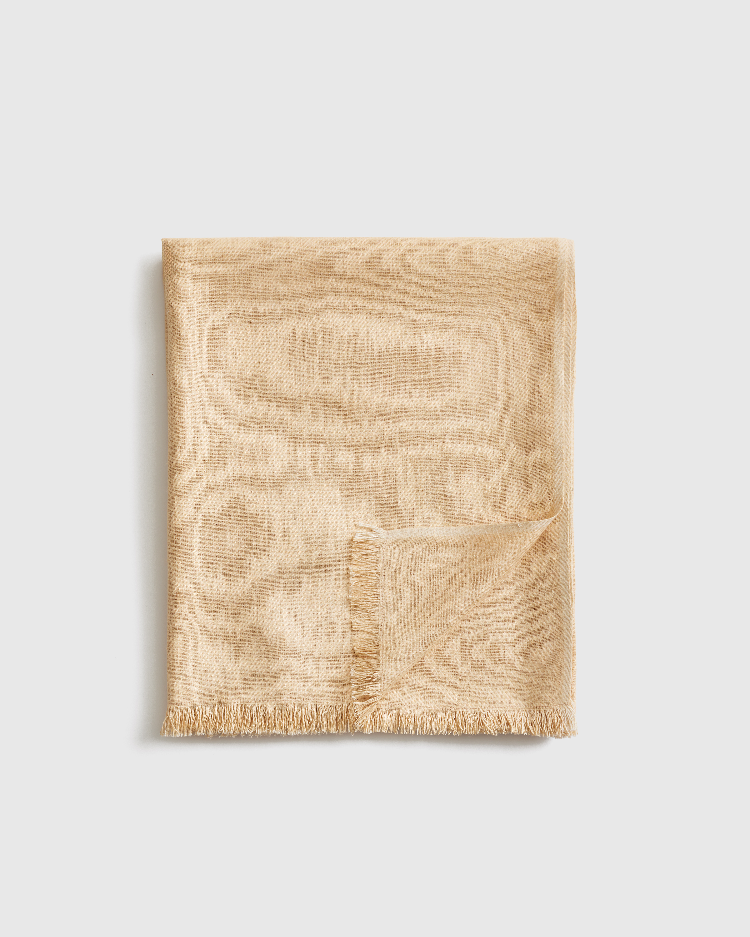 Lightweight European Linen Throw in Olive Meadow