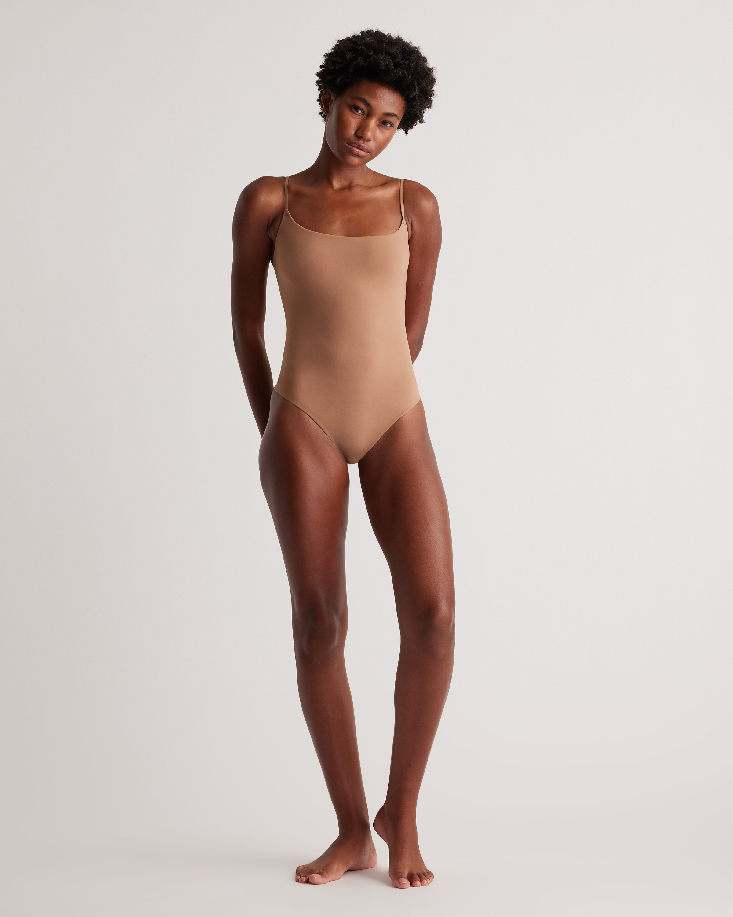 Women's Scoop Neck Slim Fits Adjustable Spaghetti Strap Summer Y2K Cute  Cami Bodysuits 2023