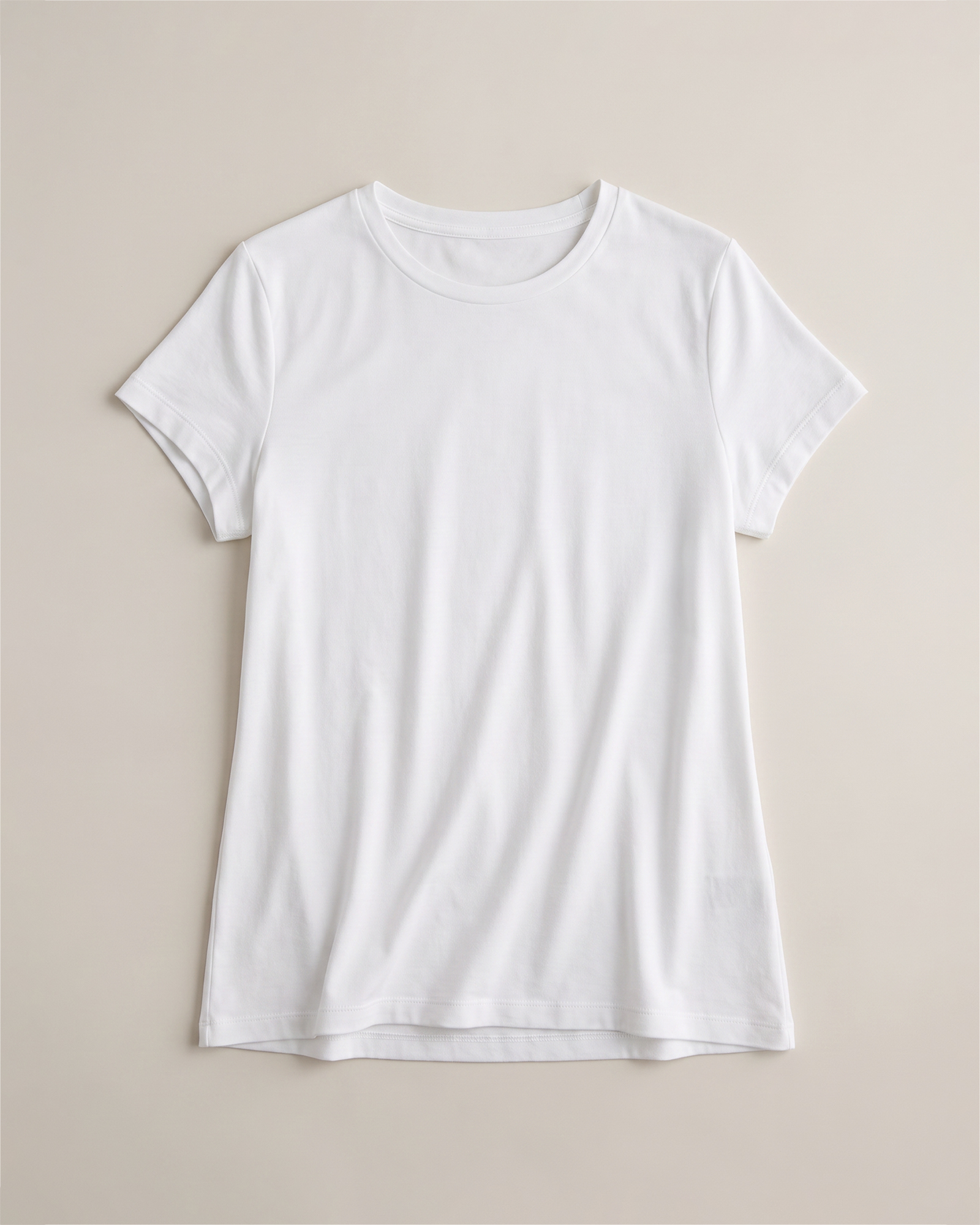 Cotton Modal Crew Neck Swing Tee