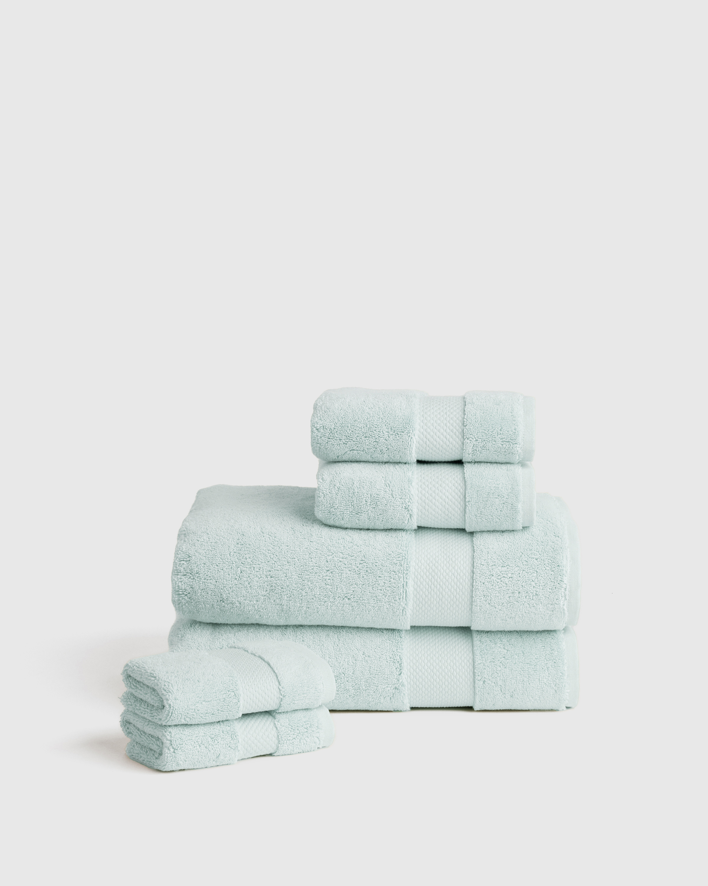 Quince Ultra Plush Bath Towel Bundle In Mist