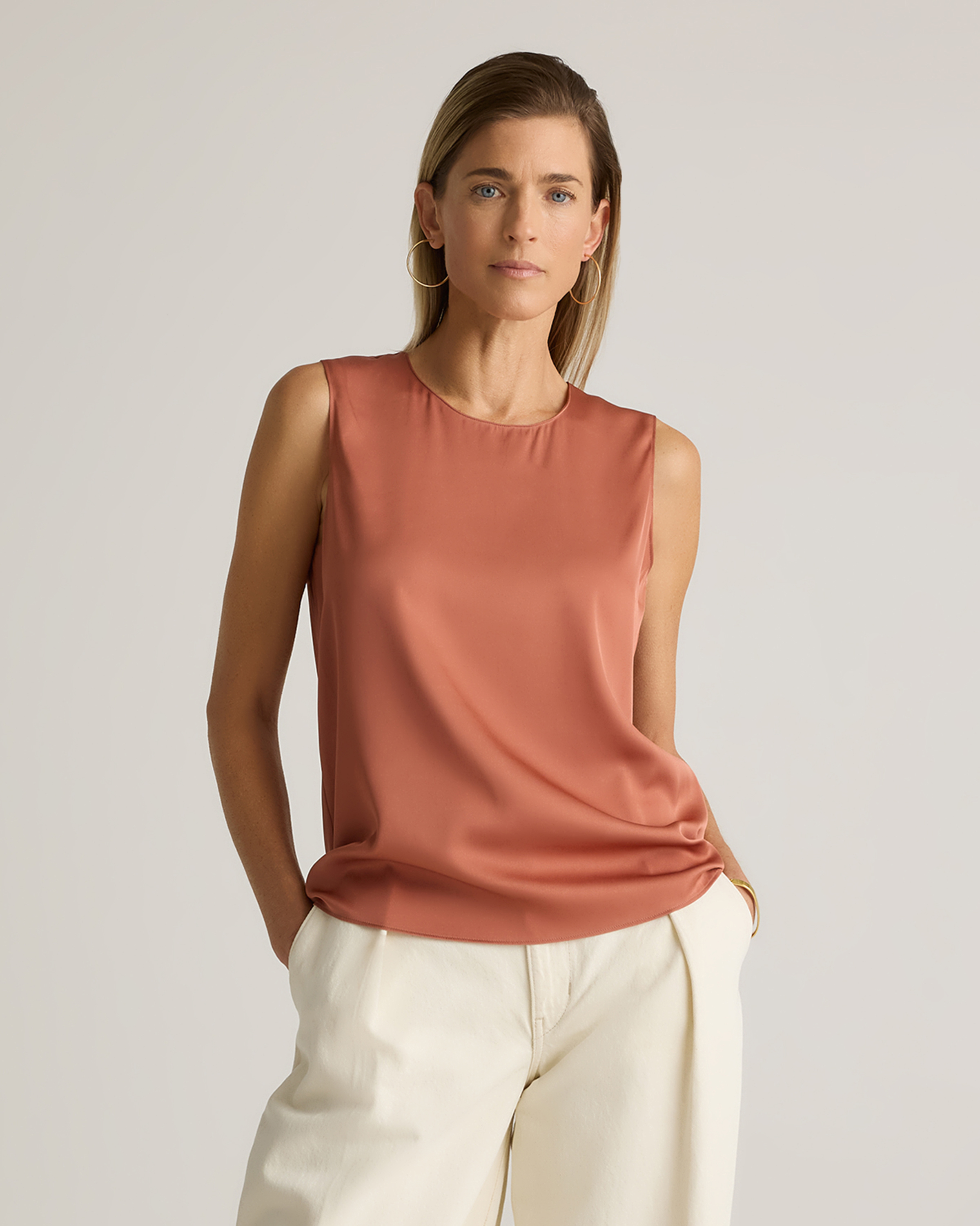 Washable Stretch Silk Shell Tankmore To Explore