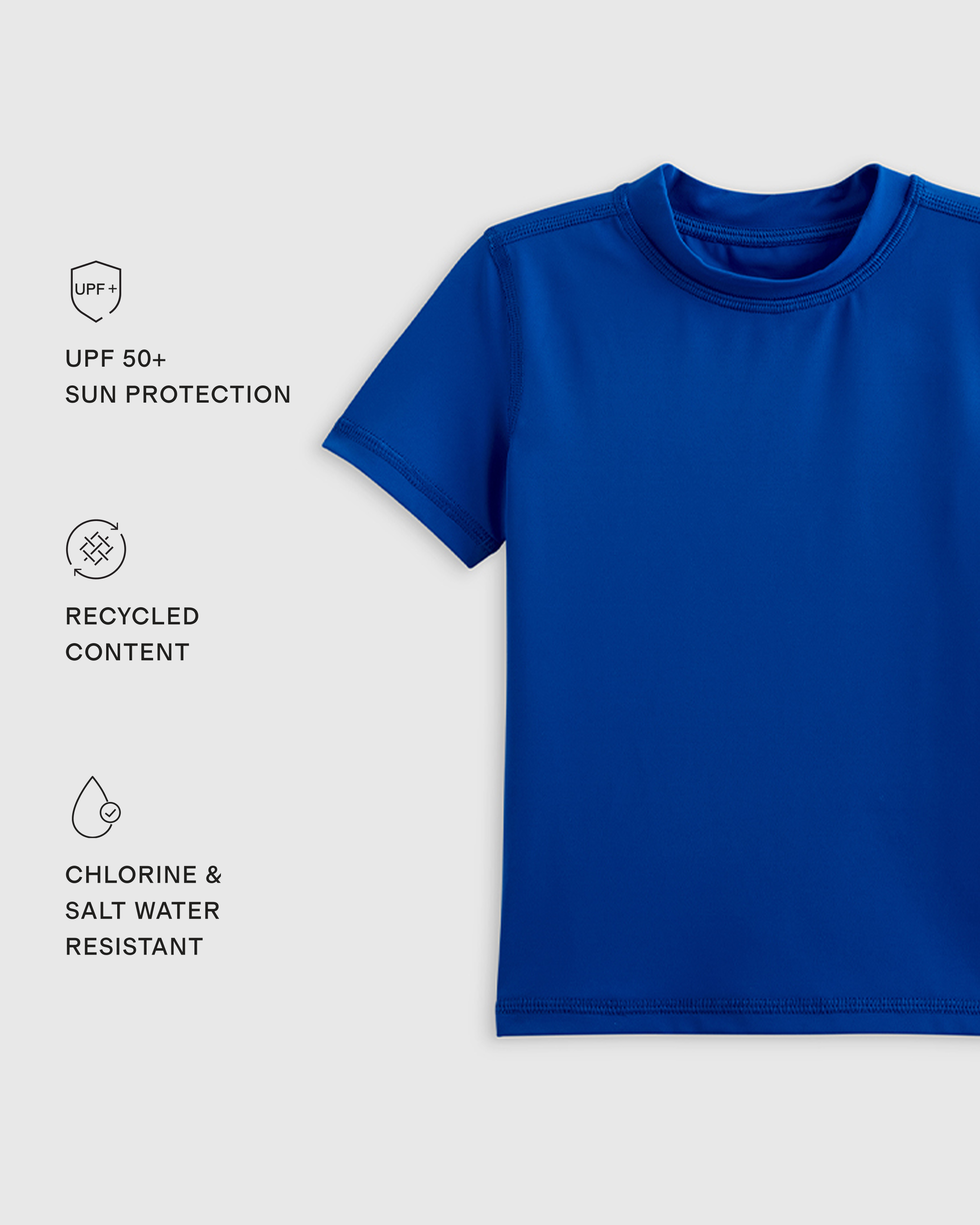 Short Sleeve Rash Guard Top - Toddler - thumbnail 5